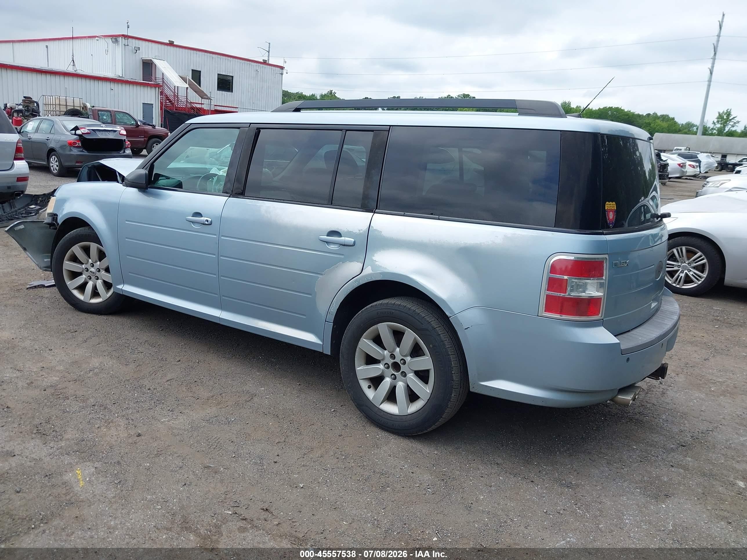 2009 Ford Flex Se Light Blue vin: 2FMDK51C39BA58256