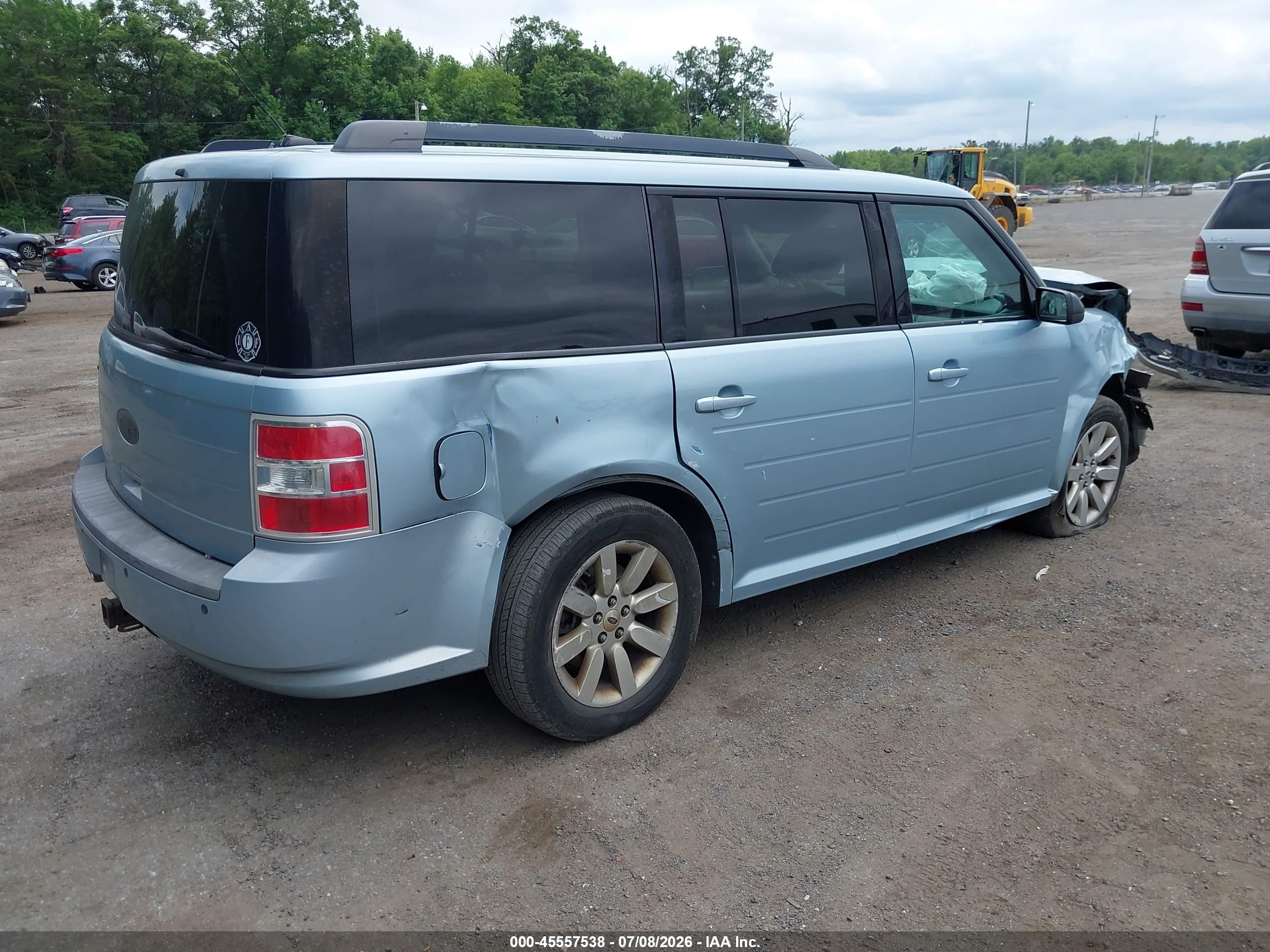2009 Ford Flex Se Light Blue vin: 2FMDK51C39BA58256