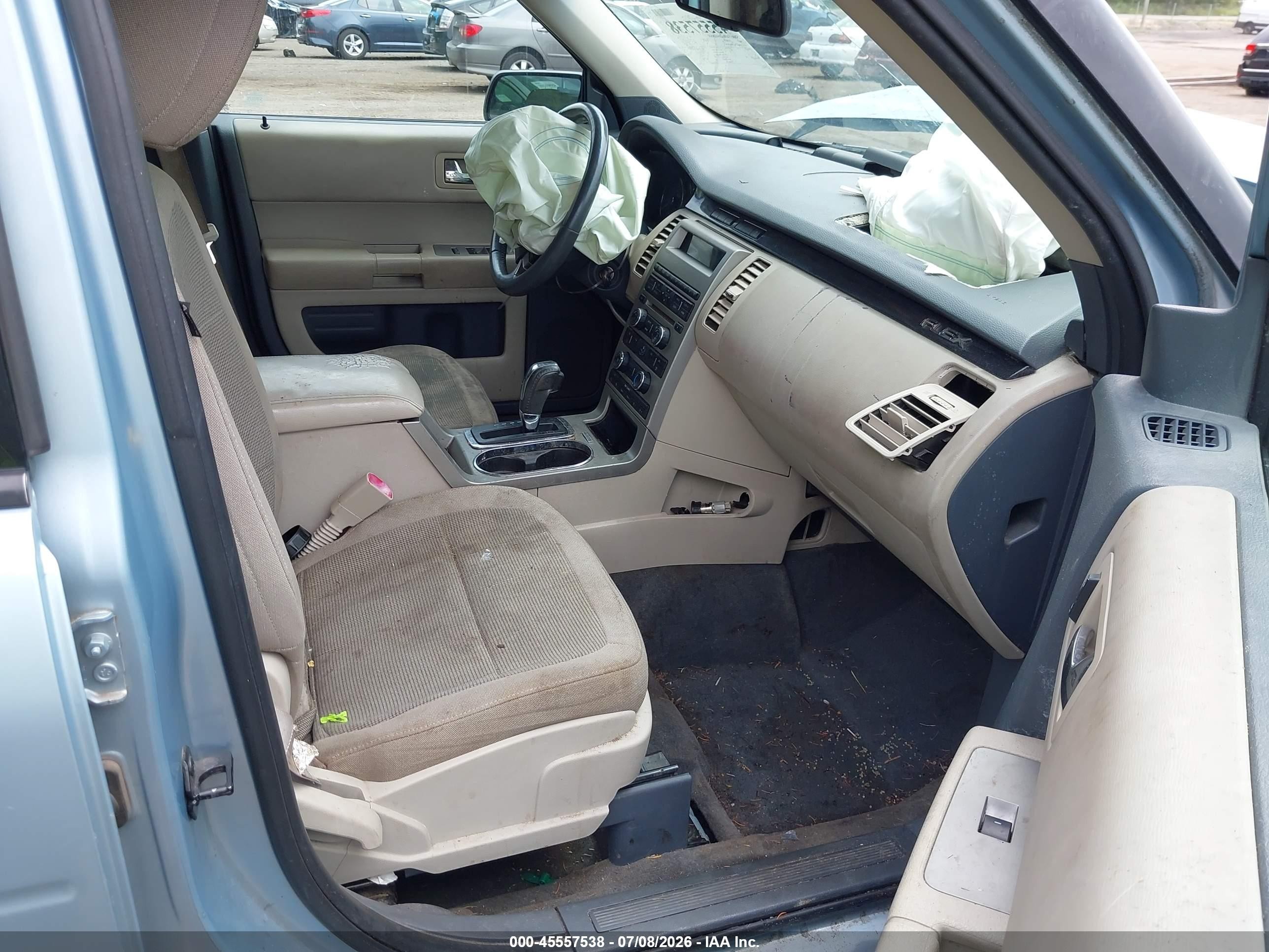 2009 Ford Flex Se Light Blue vin: 2FMDK51C39BA58256