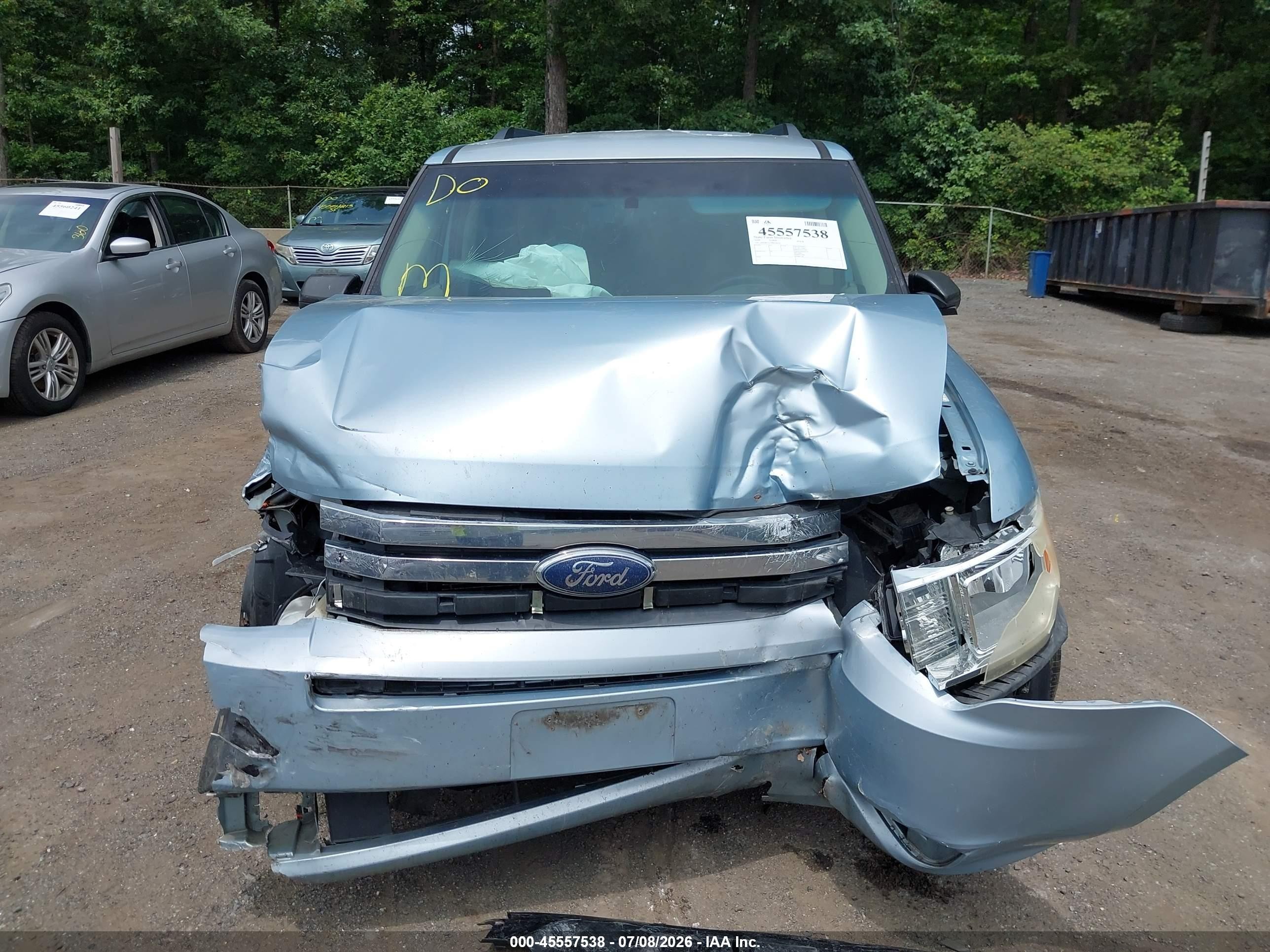2009 Ford Flex Se Light Blue vin: 2FMDK51C39BA58256