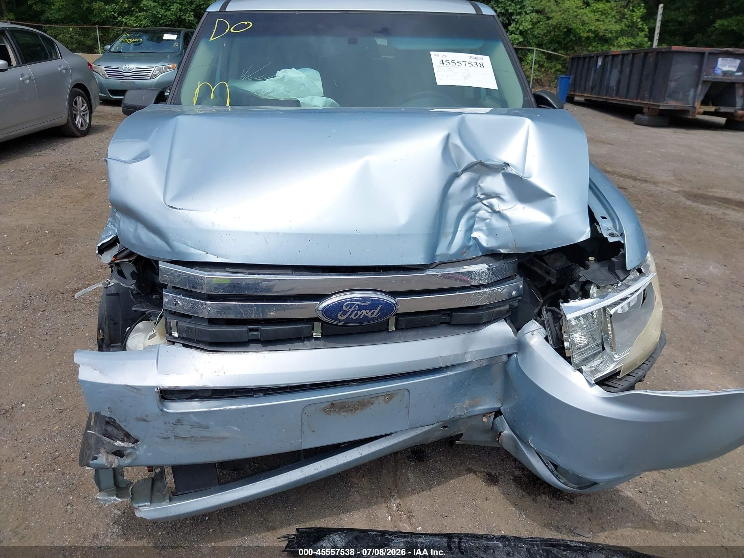 2009 Ford Flex Se Light Blue vin: 2FMDK51C39BA58256