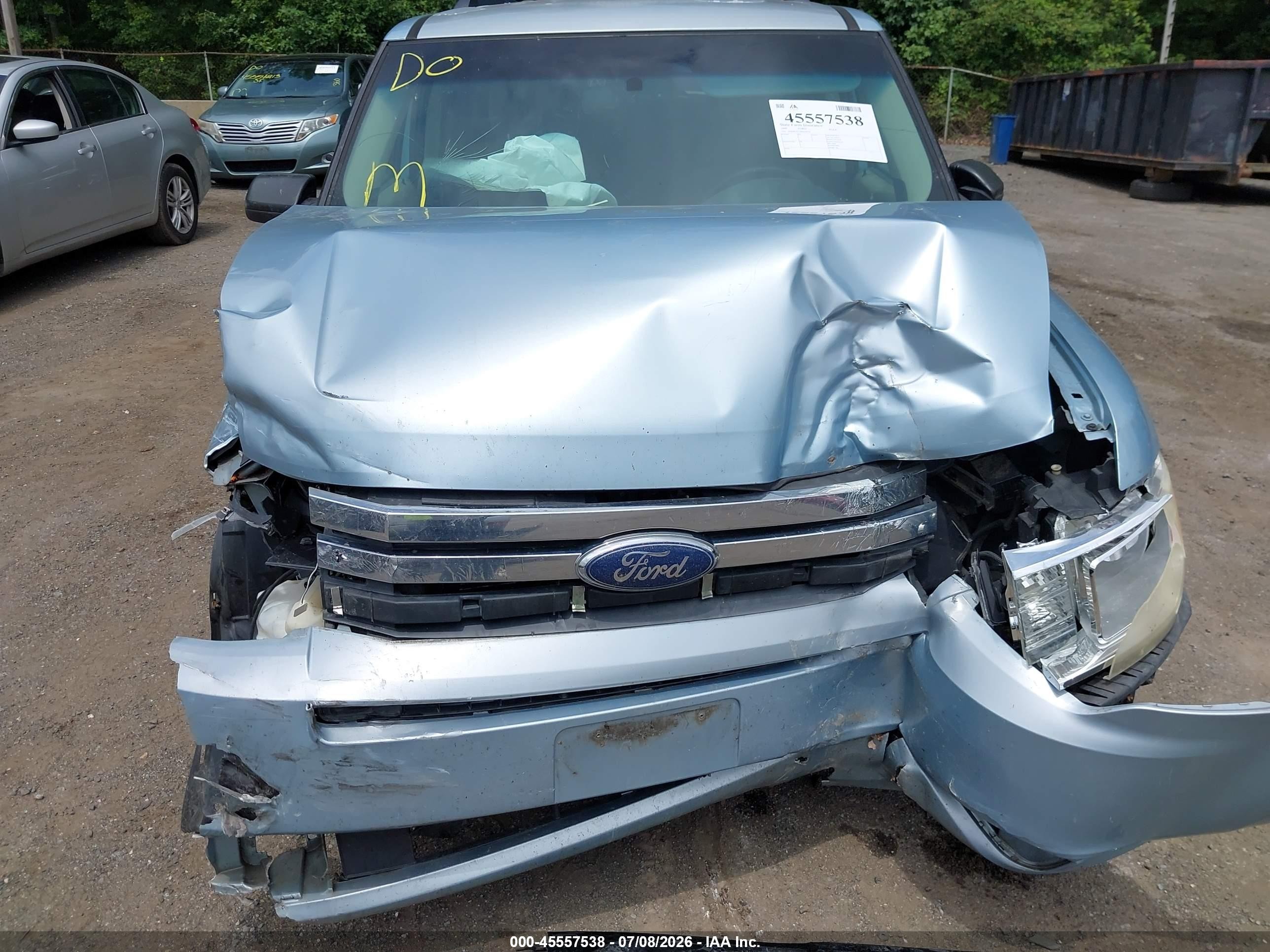 2009 Ford Flex Se Light Blue vin: 2FMDK51C39BA58256