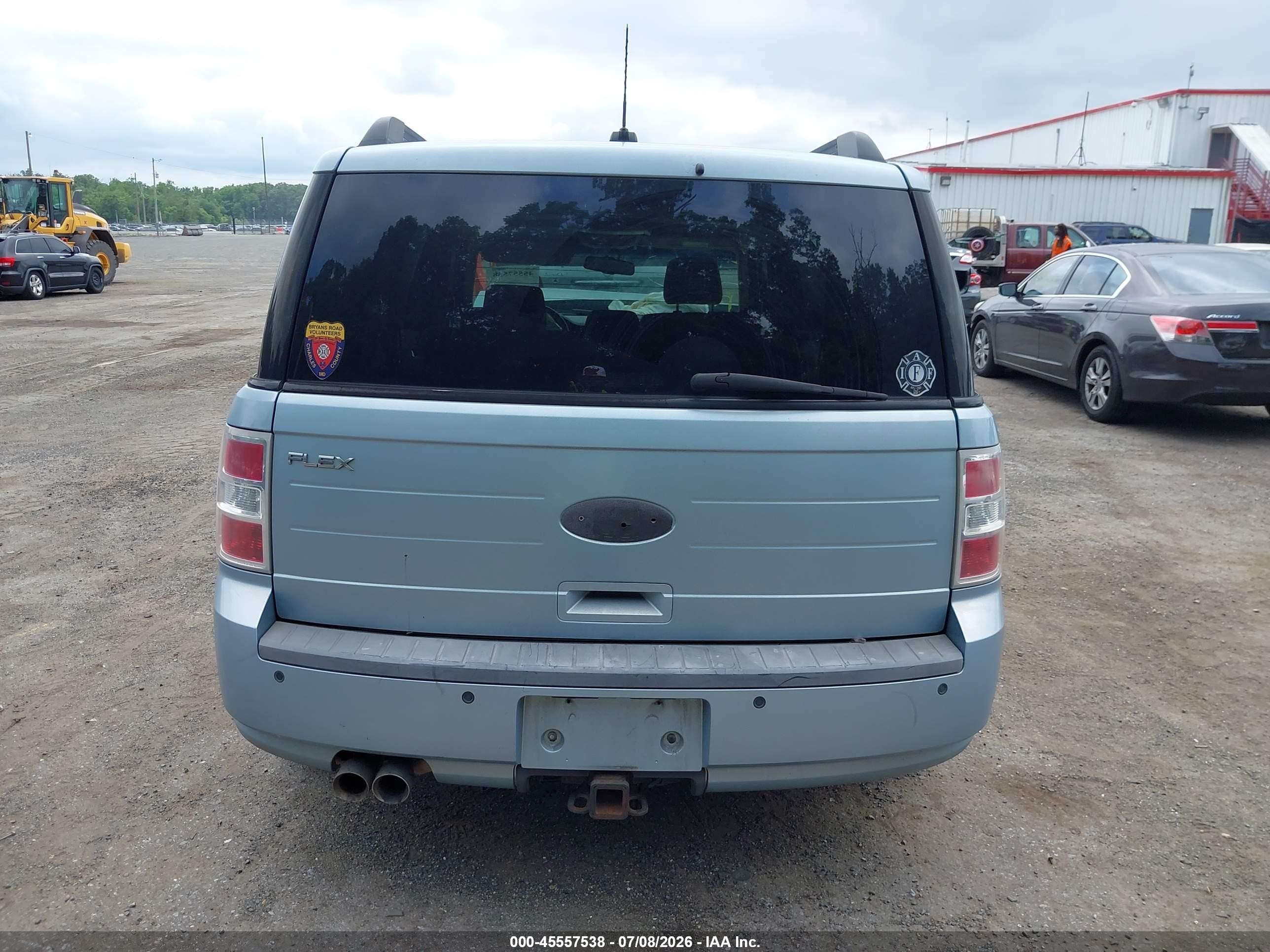 2009 Ford Flex Se Light Blue vin: 2FMDK51C39BA58256