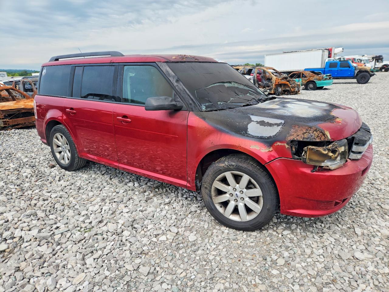 2009 Ford Flex Se Red vin: 2FMDK51C99BA23947
