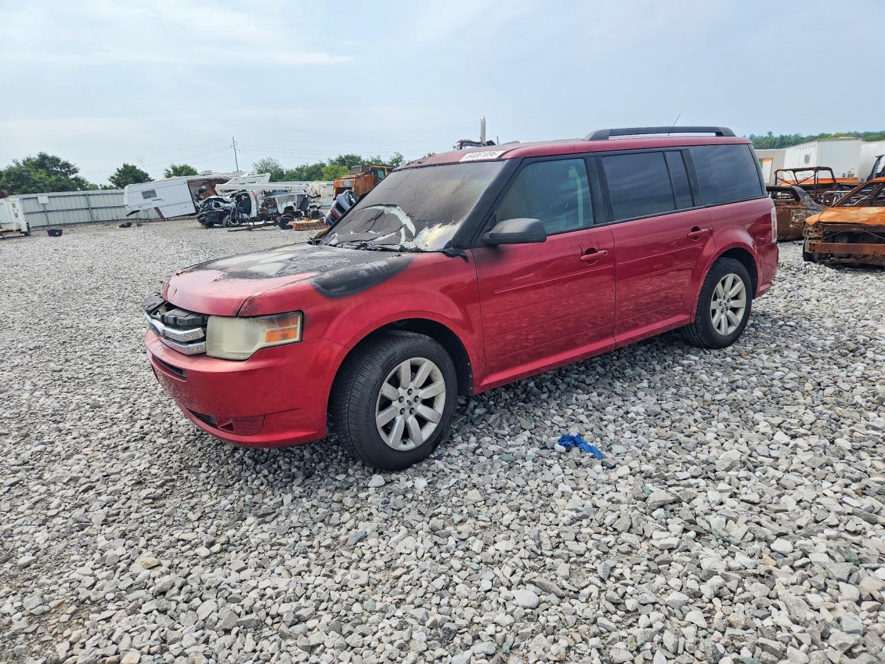 2009 Ford Flex Se Red vin: 2FMDK51C99BA23947