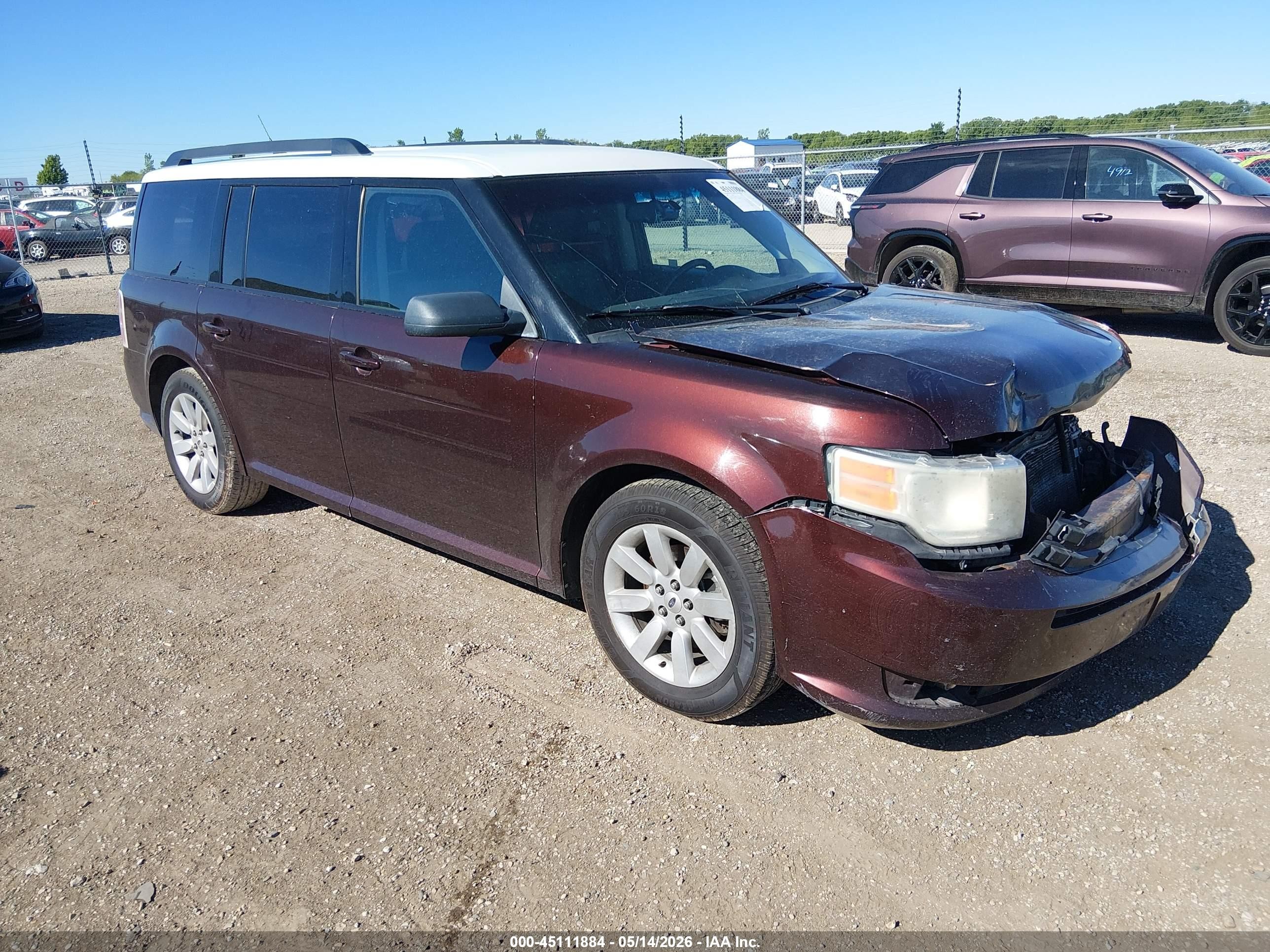 2009 Ford Flex Se Maroon vin: 2FMDK51CX9BA42720