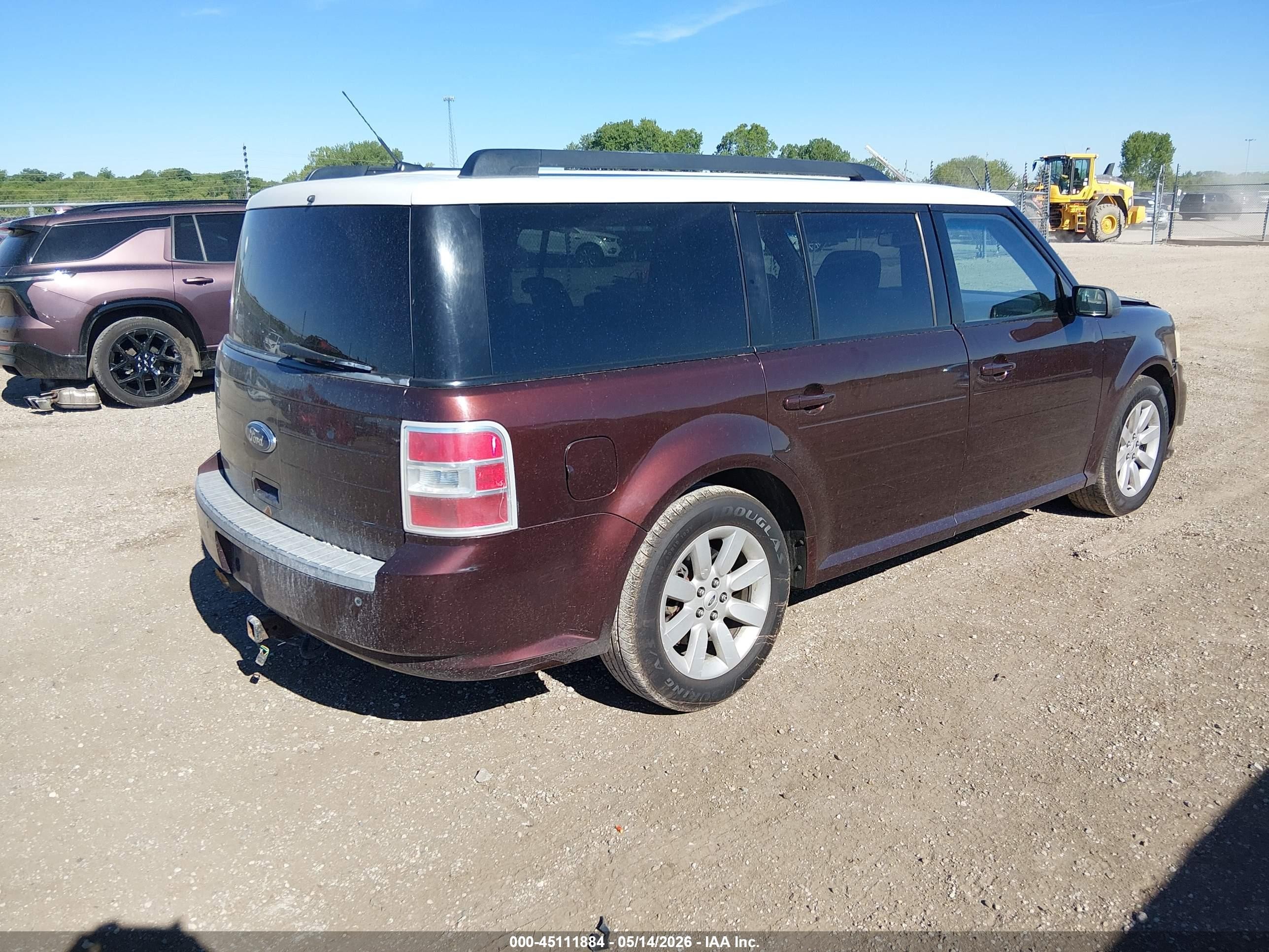 2009 Ford Flex Se Maroon vin: 2FMDK51CX9BA42720