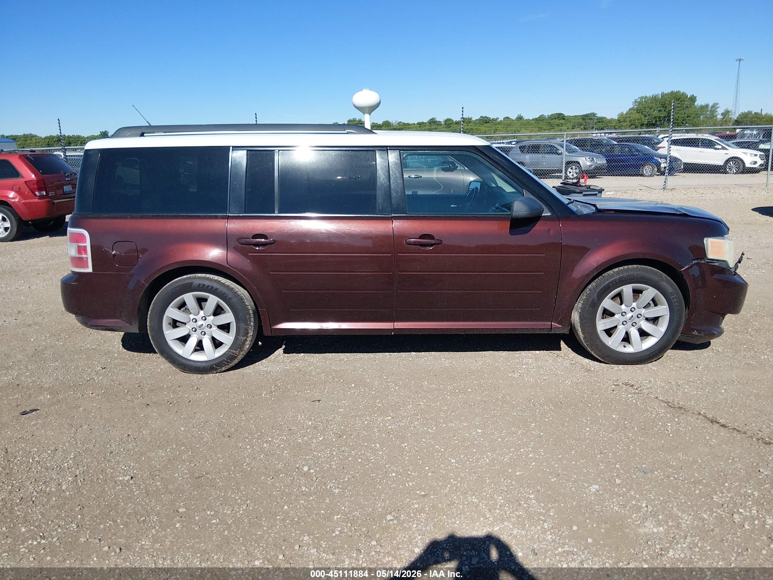2009 Ford Flex Se Maroon vin: 2FMDK51CX9BA42720