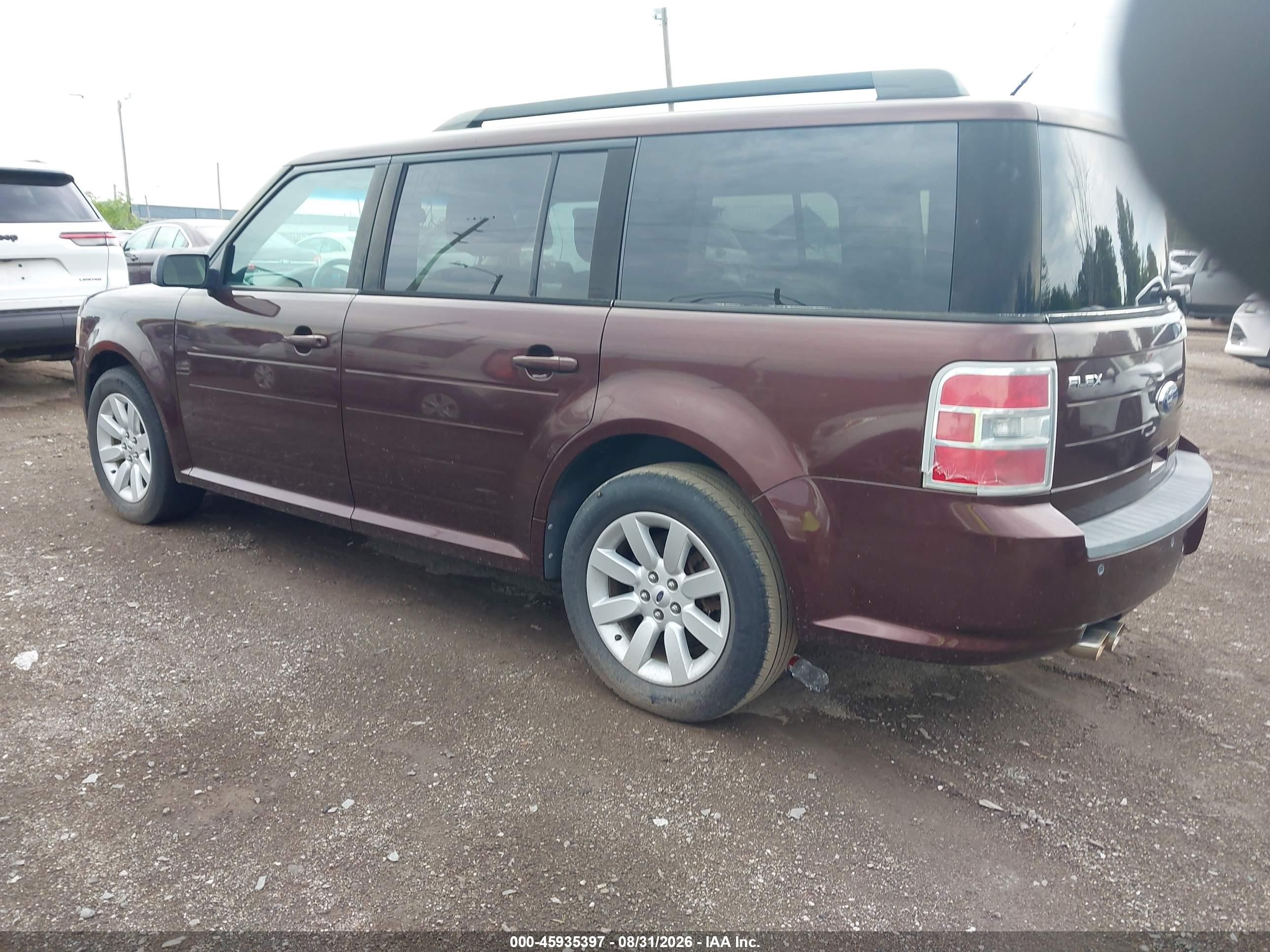 2009 Ford Flex Se Burgundy vin: 2FMDK51CX9BA73756