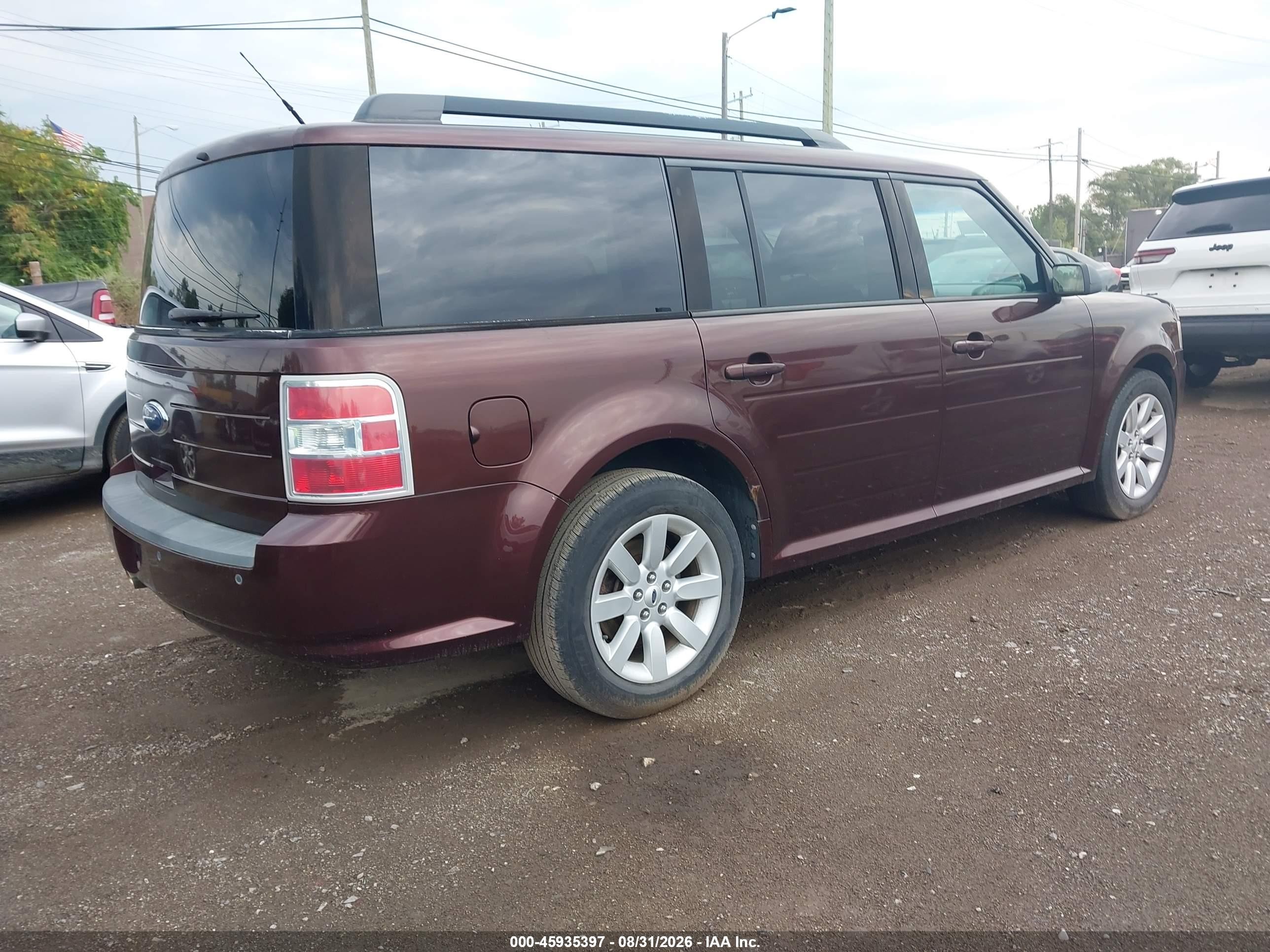 2009 Ford Flex Se Burgundy vin: 2FMDK51CX9BA73756