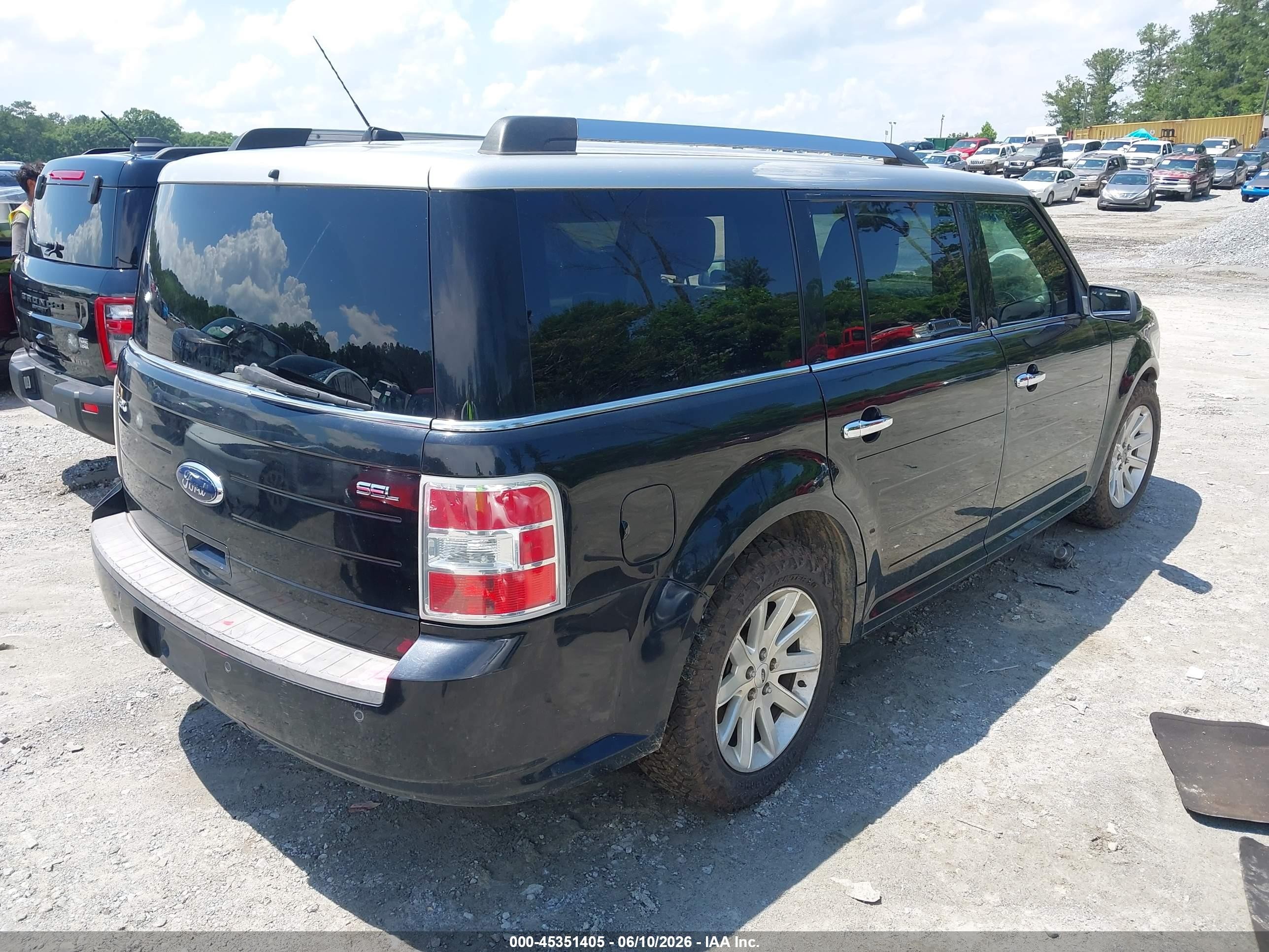 2009 Ford Flex Sel Black vin: 2FMDK52C19BA12116