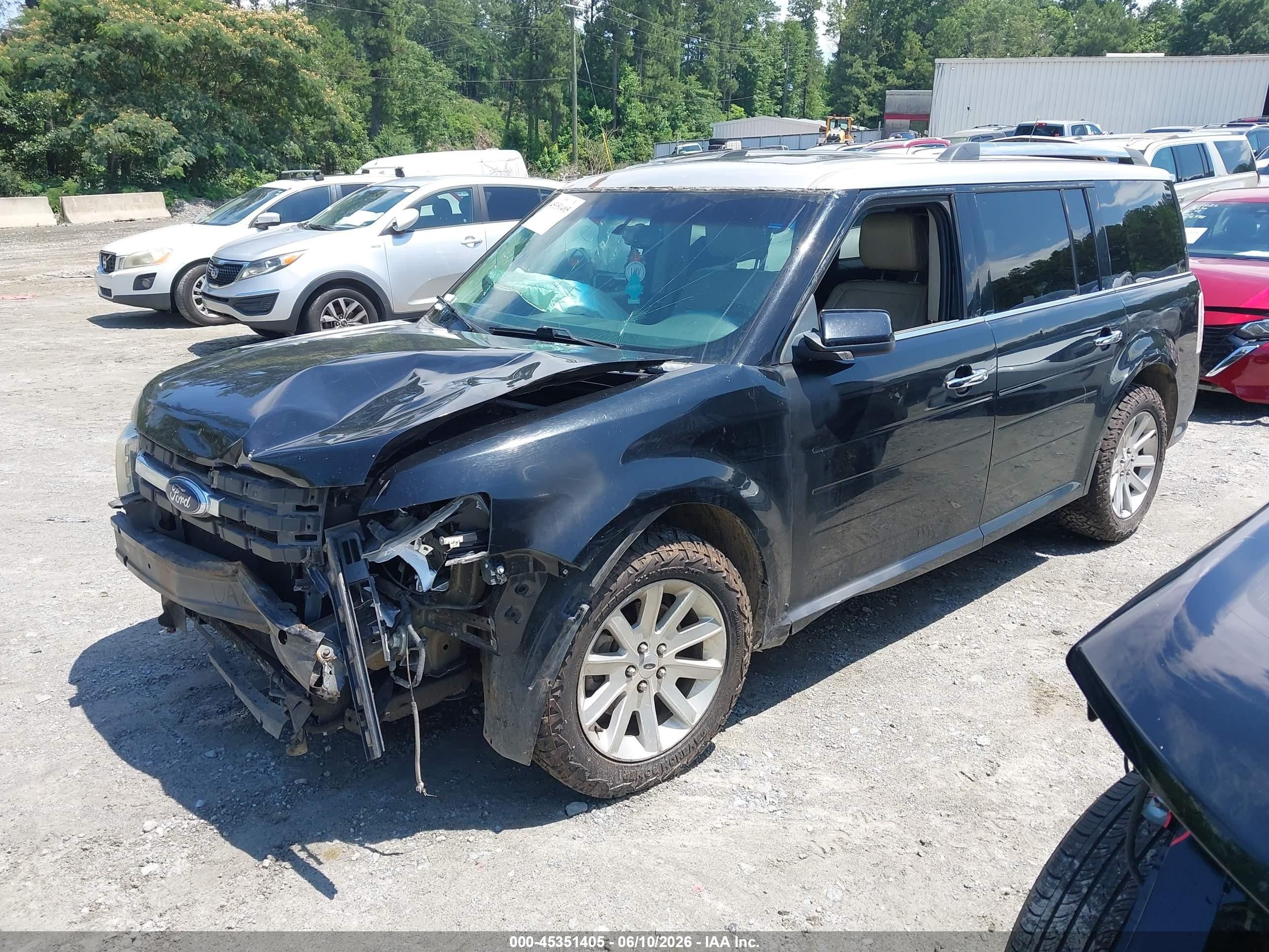 2009 Ford Flex Sel Black vin: 2FMDK52C19BA12116