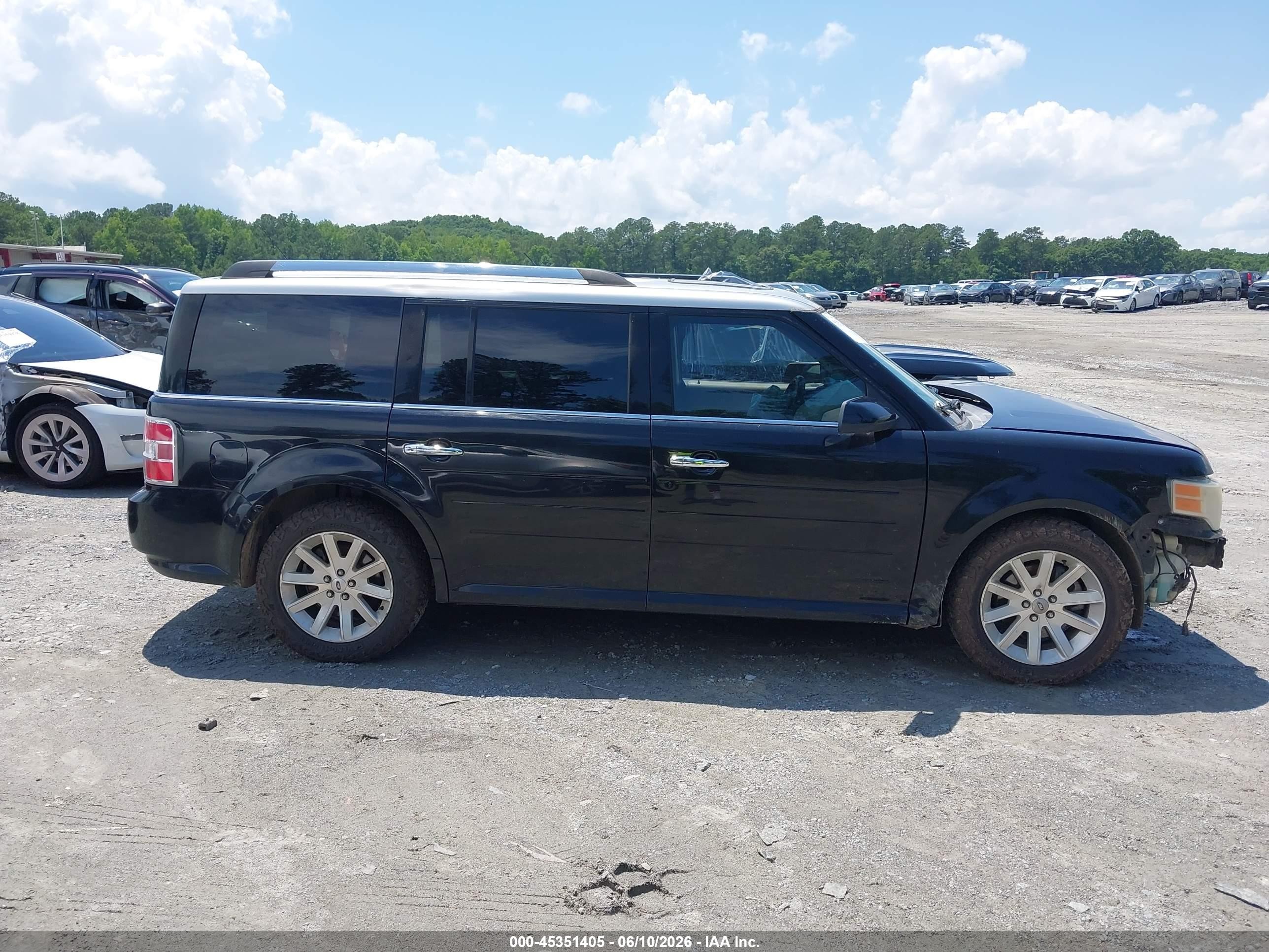 2009 Ford Flex Sel Black vin: 2FMDK52C19BA12116