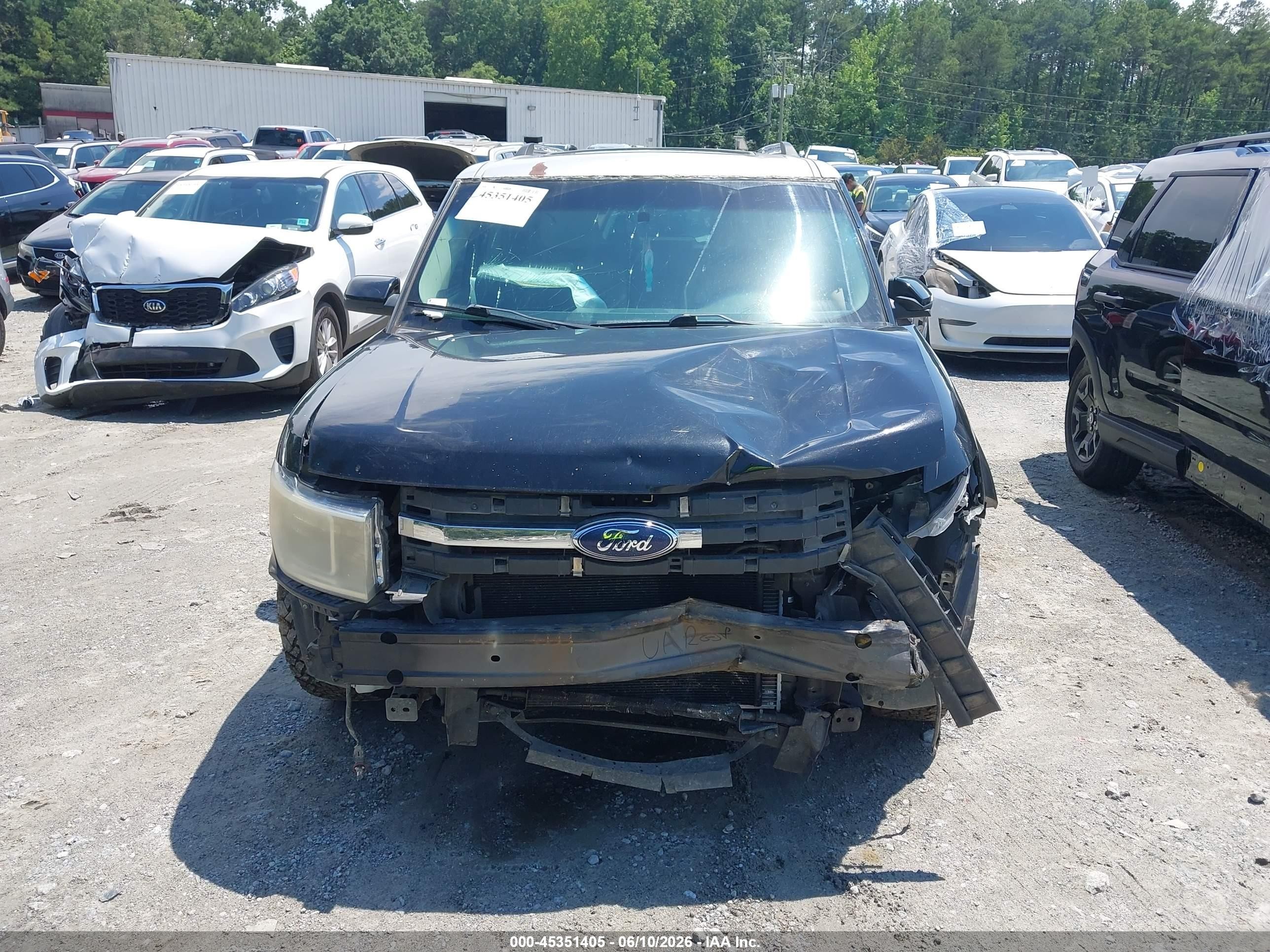 2009 Ford Flex Sel Black vin: 2FMDK52C19BA12116