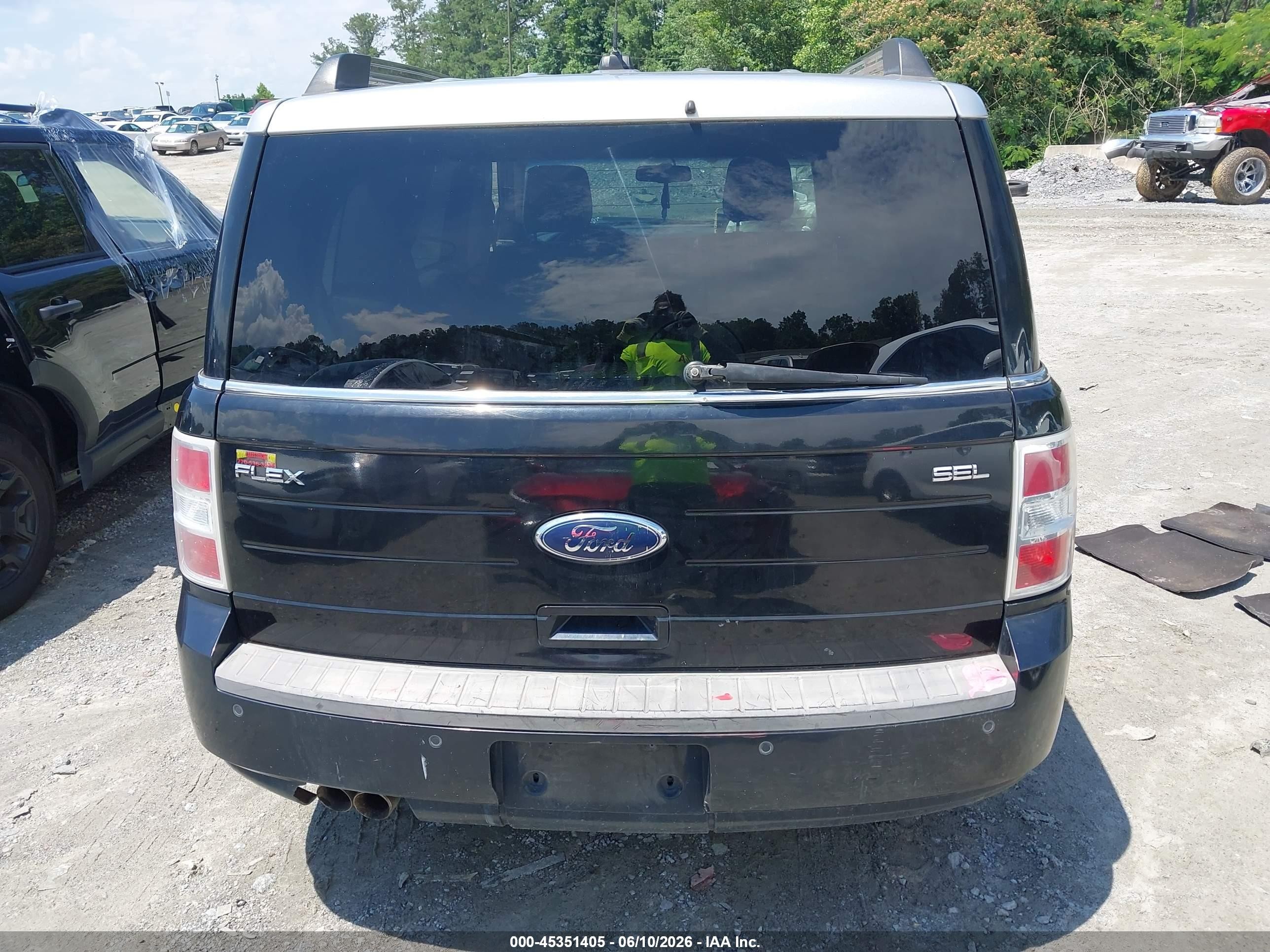 2009 Ford Flex Sel Black vin: 2FMDK52C19BA12116