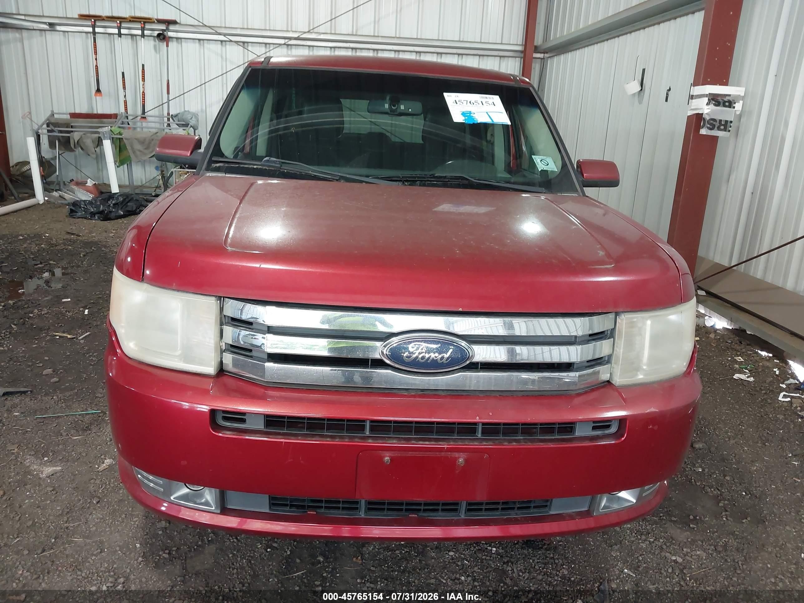 2009 Ford Flex Sel Красный vin: 2FMDK52C19BA12746