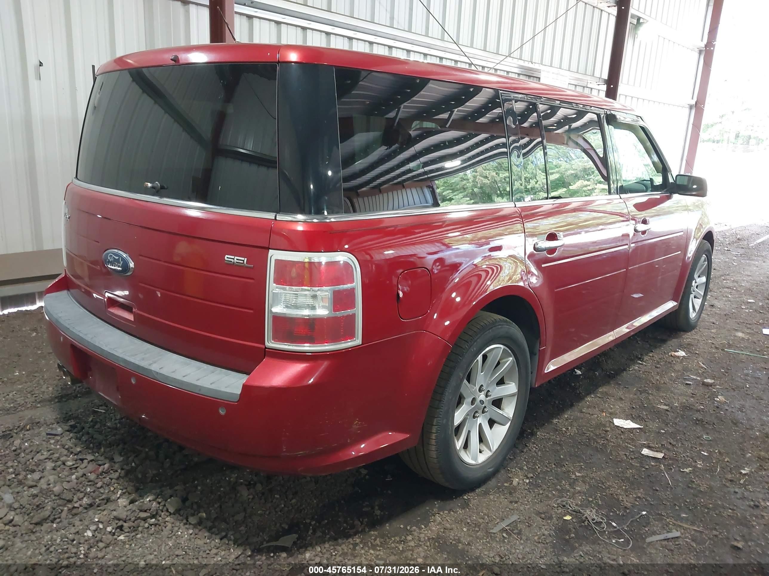 2009 Ford Flex Sel Красный vin: 2FMDK52C19BA12746