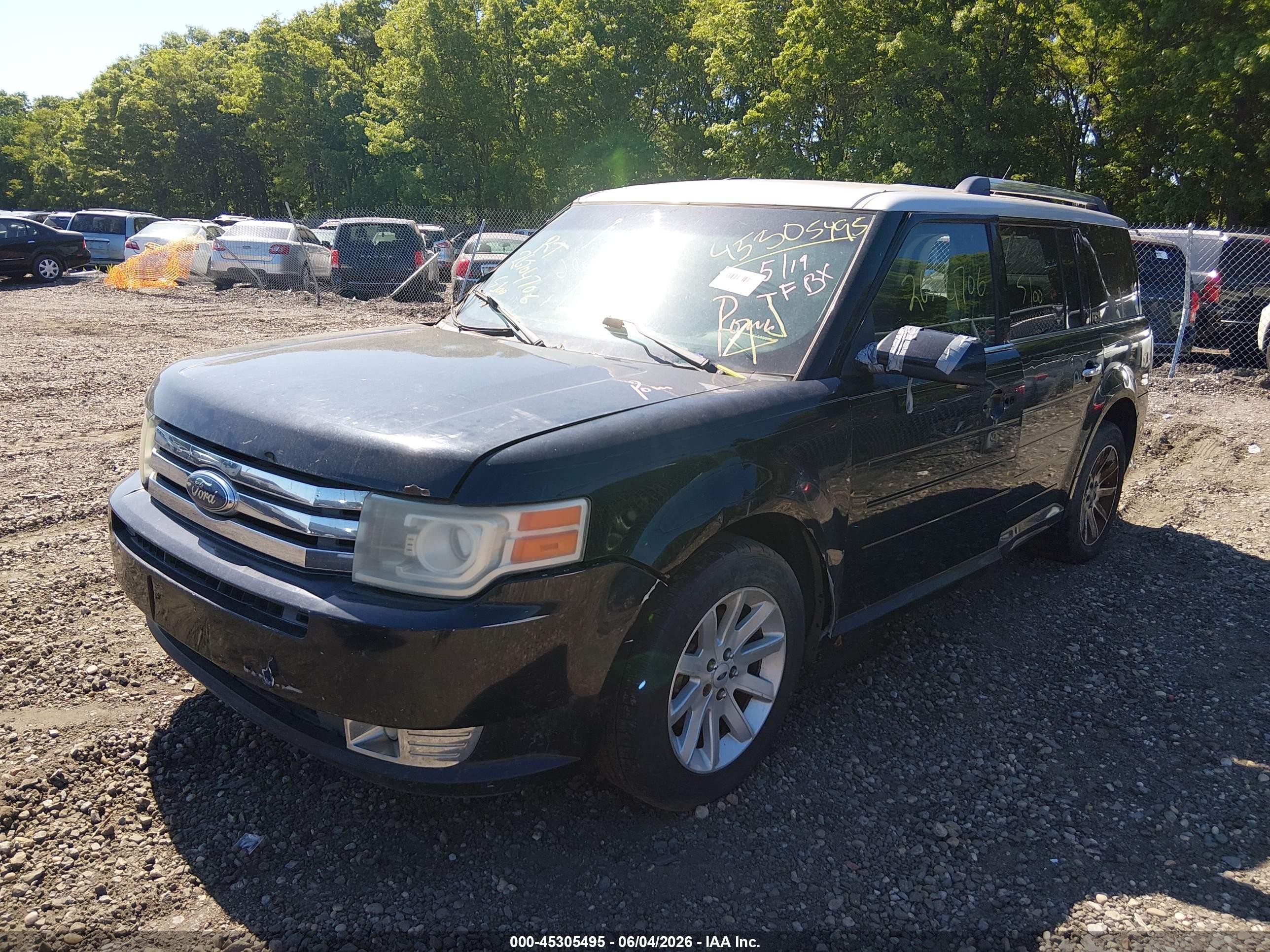 2009 Ford Flex Sel Black vin: 2FMDK52C19BA23942