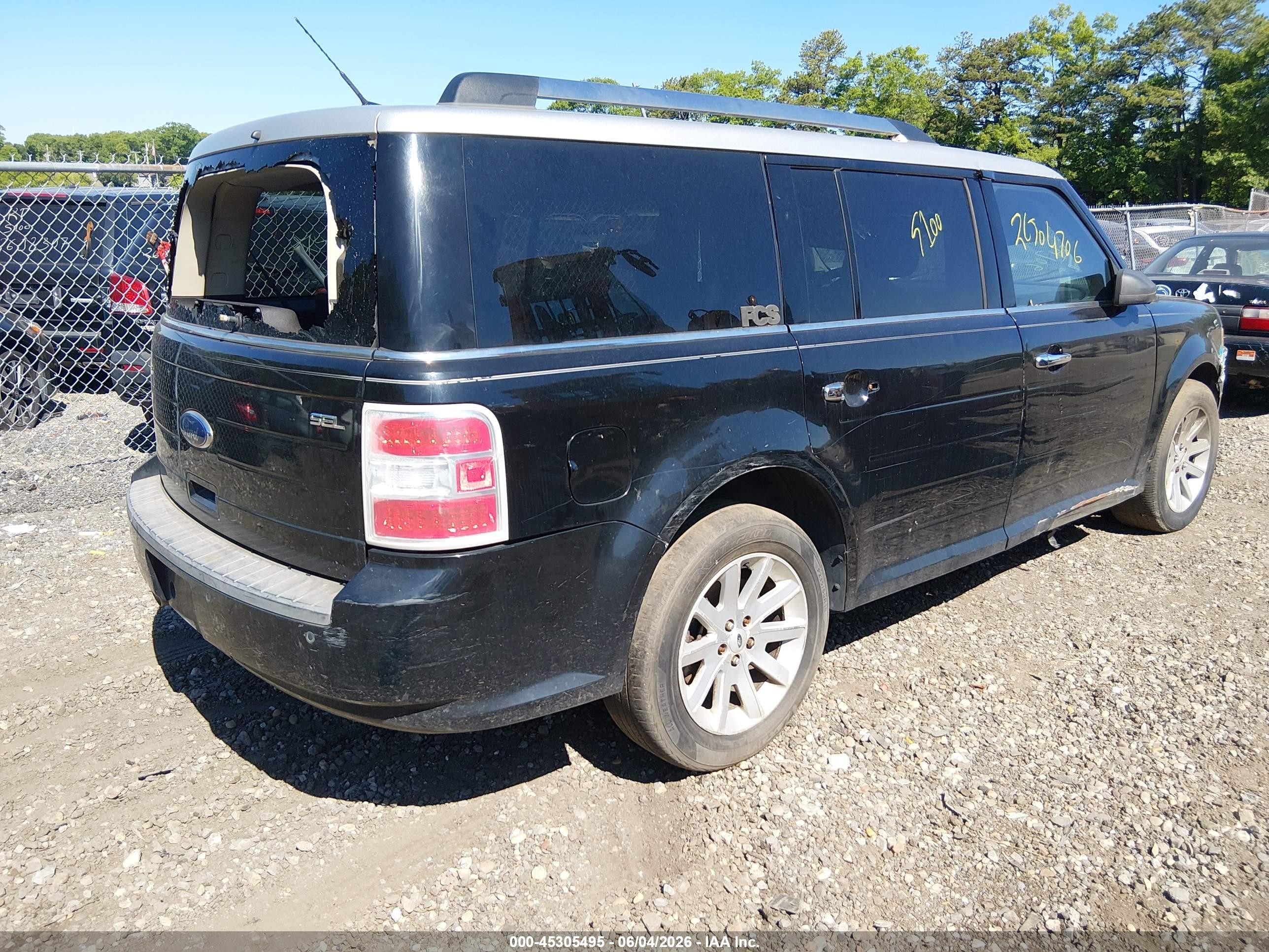 2009 Ford Flex Sel Black vin: 2FMDK52C19BA23942