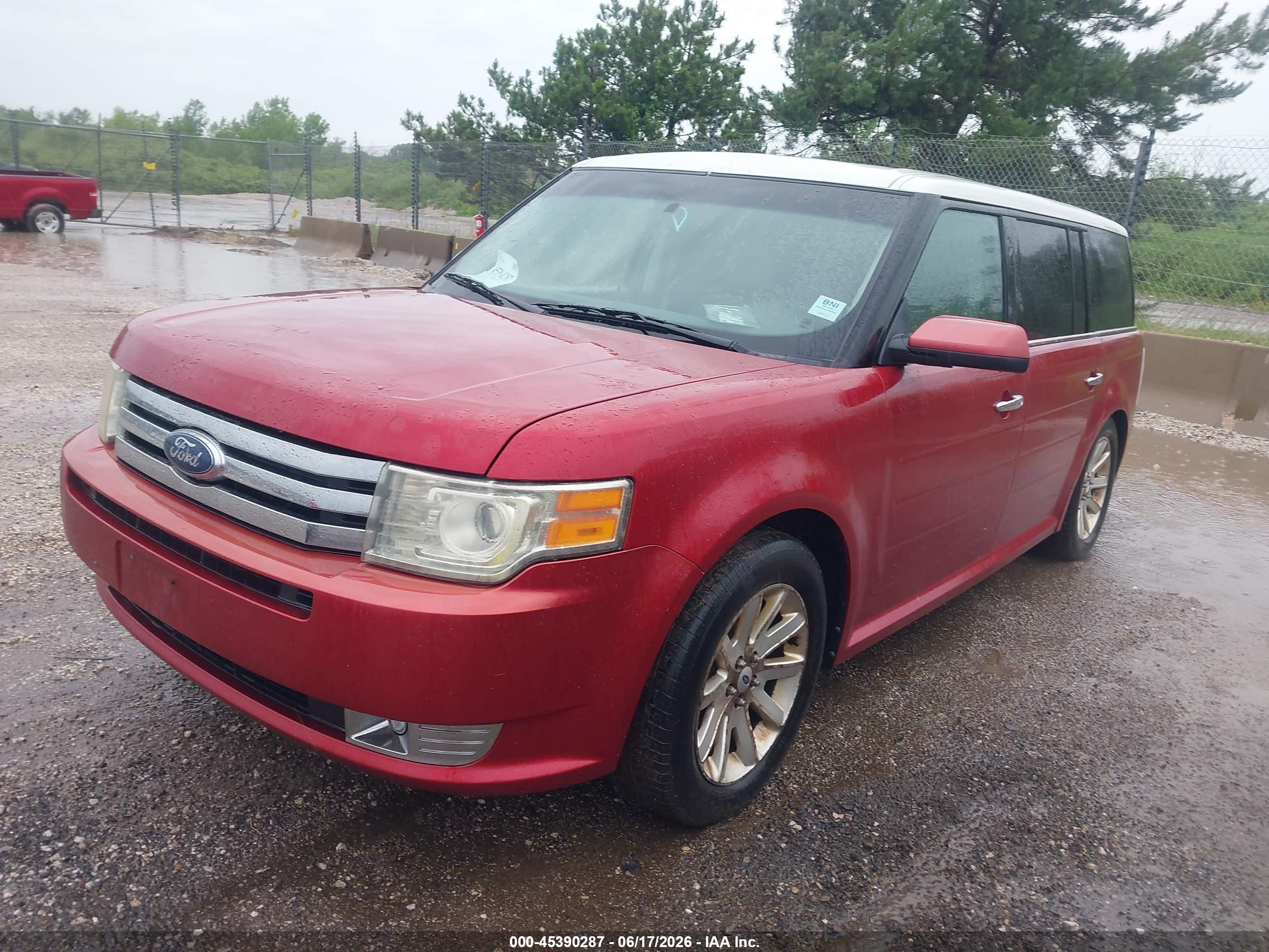 2009 Ford Flex Sel Red vin: 2FMDK52C29BA30897