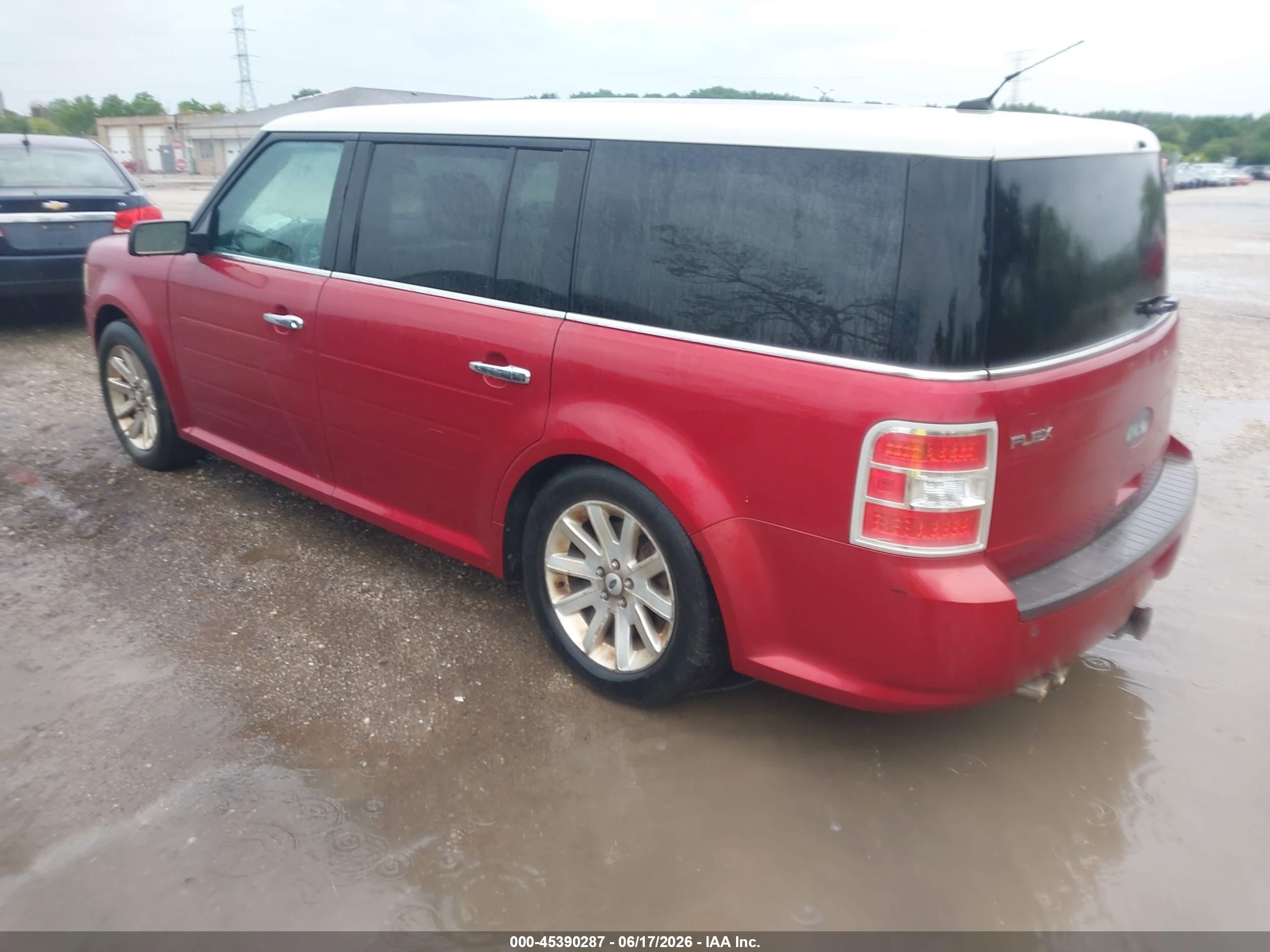 2009 Ford Flex Sel Red vin: 2FMDK52C29BA30897