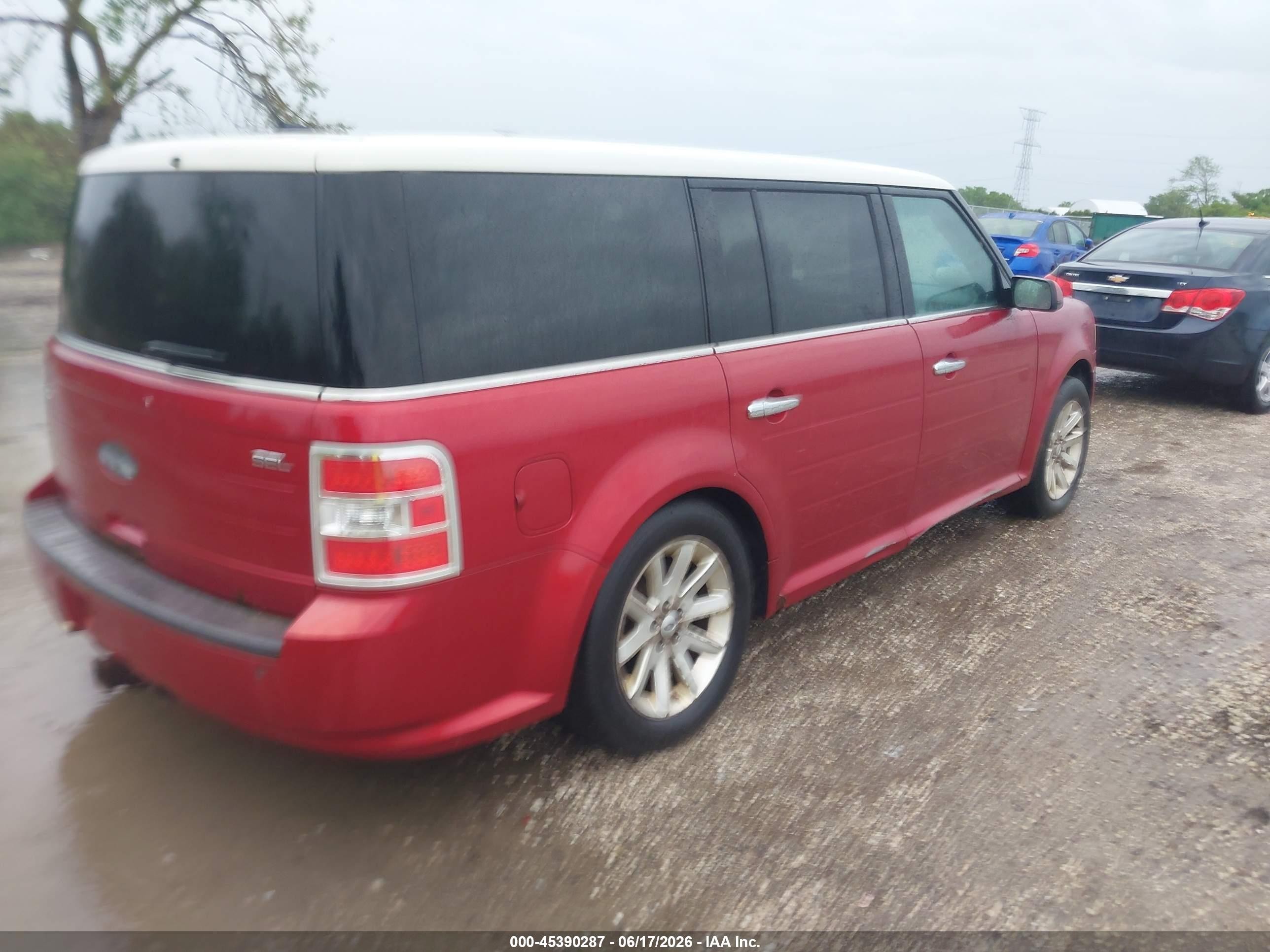 2009 Ford Flex Sel Red vin: 2FMDK52C29BA30897