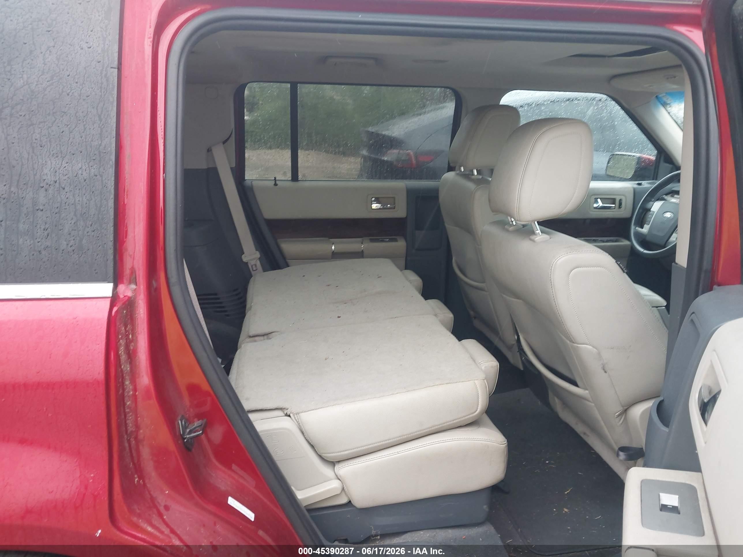 2009 Ford Flex Sel Red vin: 2FMDK52C29BA30897