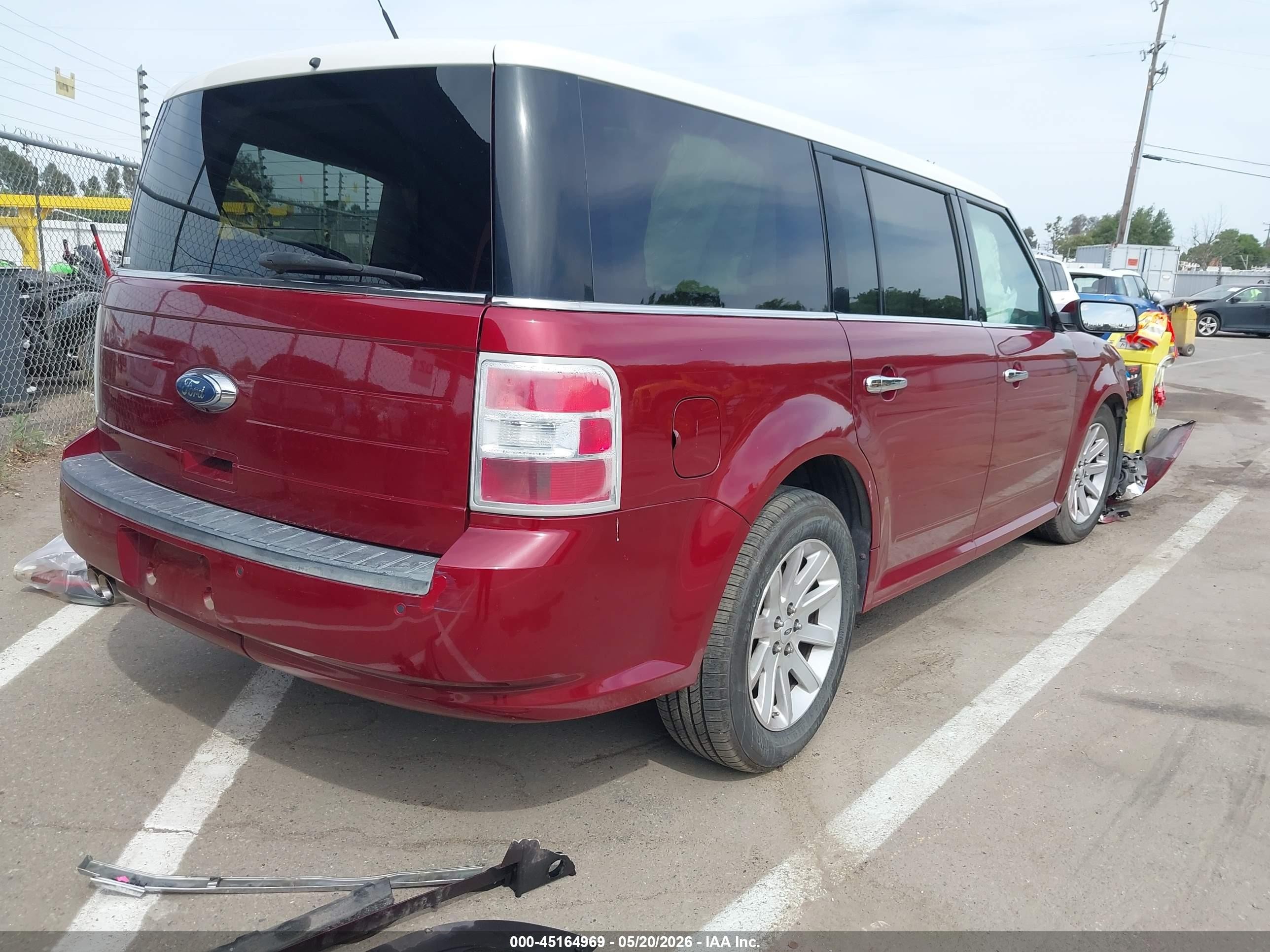 2009 Ford Flex Sel Burgundy vin: 2FMDK52C29BA90257