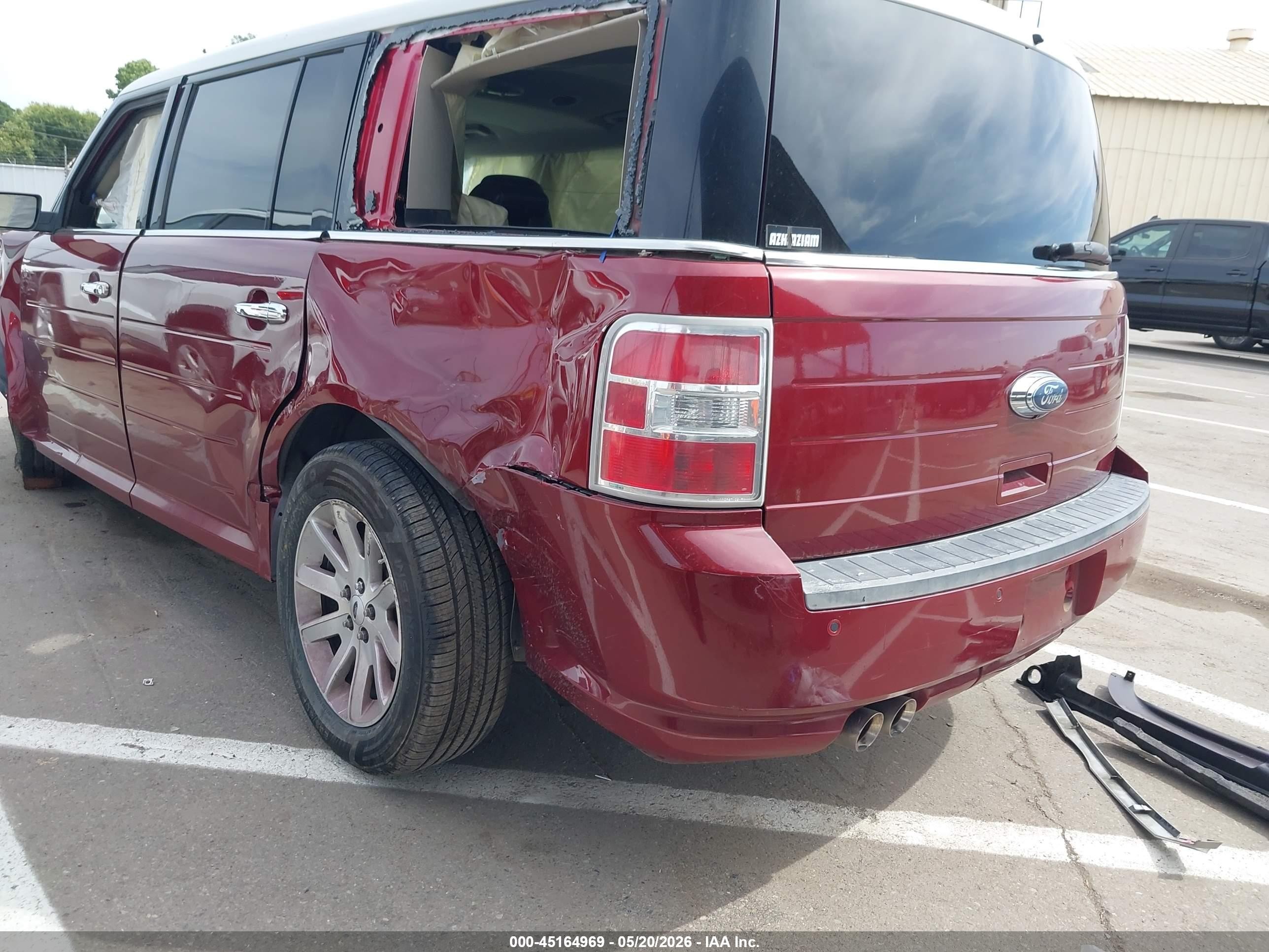 2009 Ford Flex Sel Burgundy vin: 2FMDK52C29BA90257