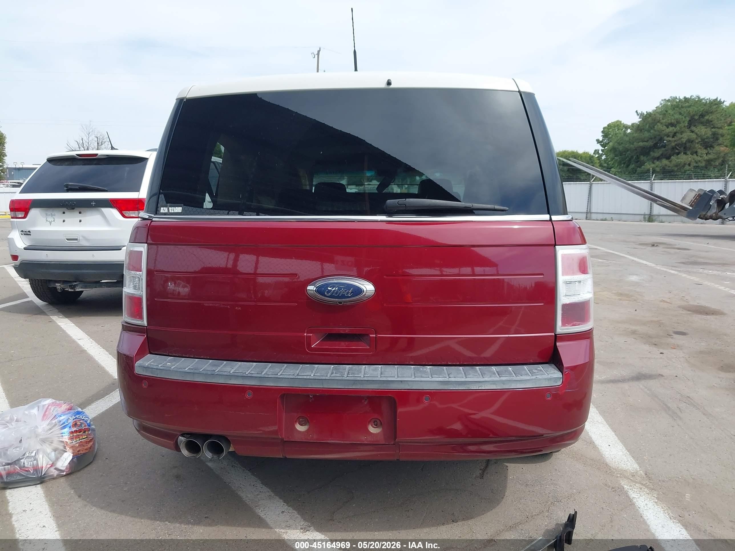 2009 Ford Flex Sel Burgundy vin: 2FMDK52C29BA90257
