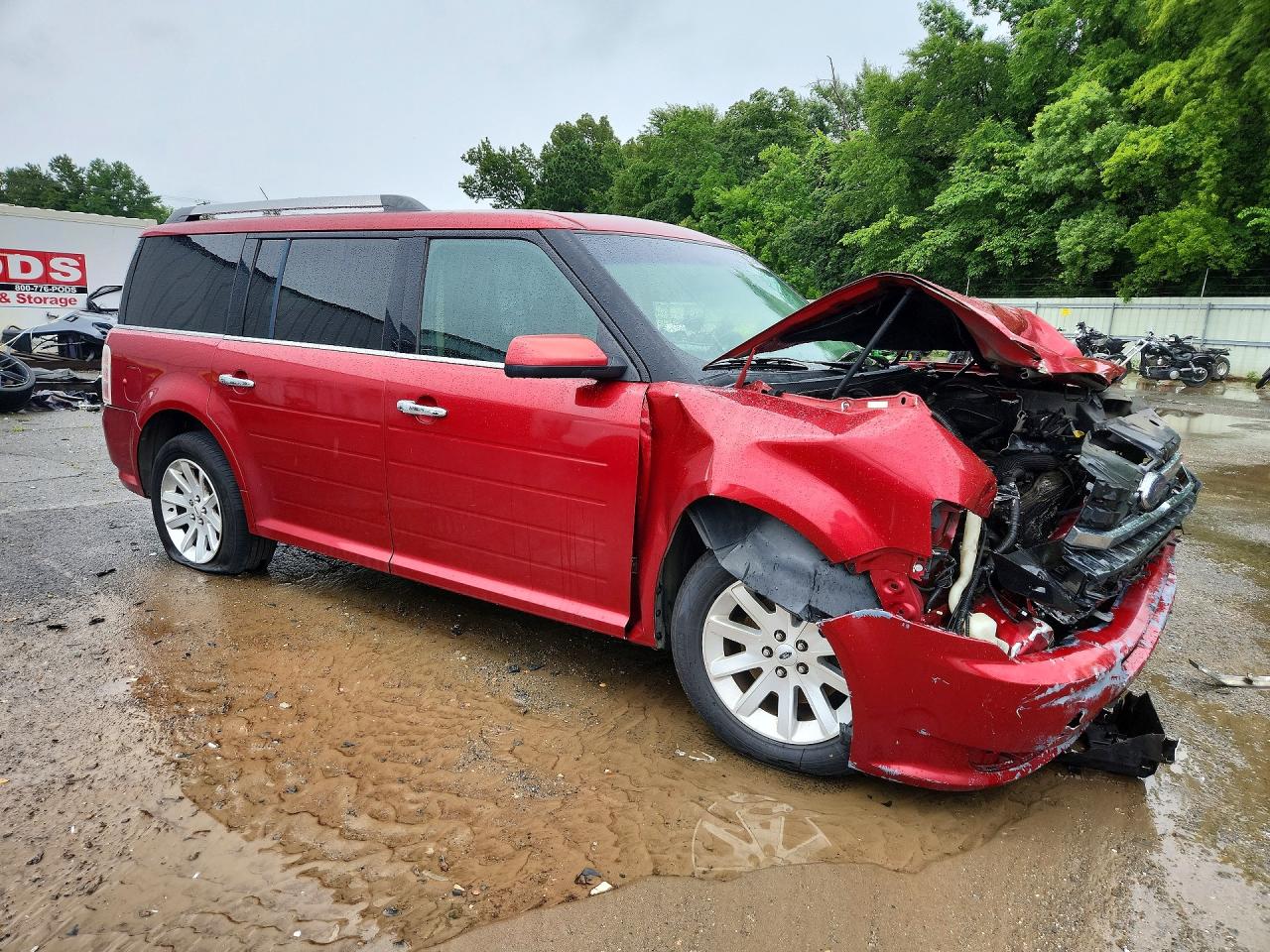 2009 Ford Flex Sel Red vin: 2FMDK52C39BA04616
