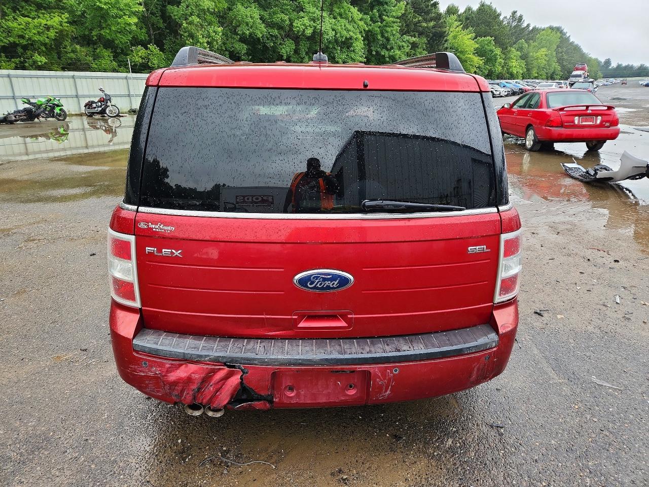 2009 Ford Flex Sel Red vin: 2FMDK52C39BA04616