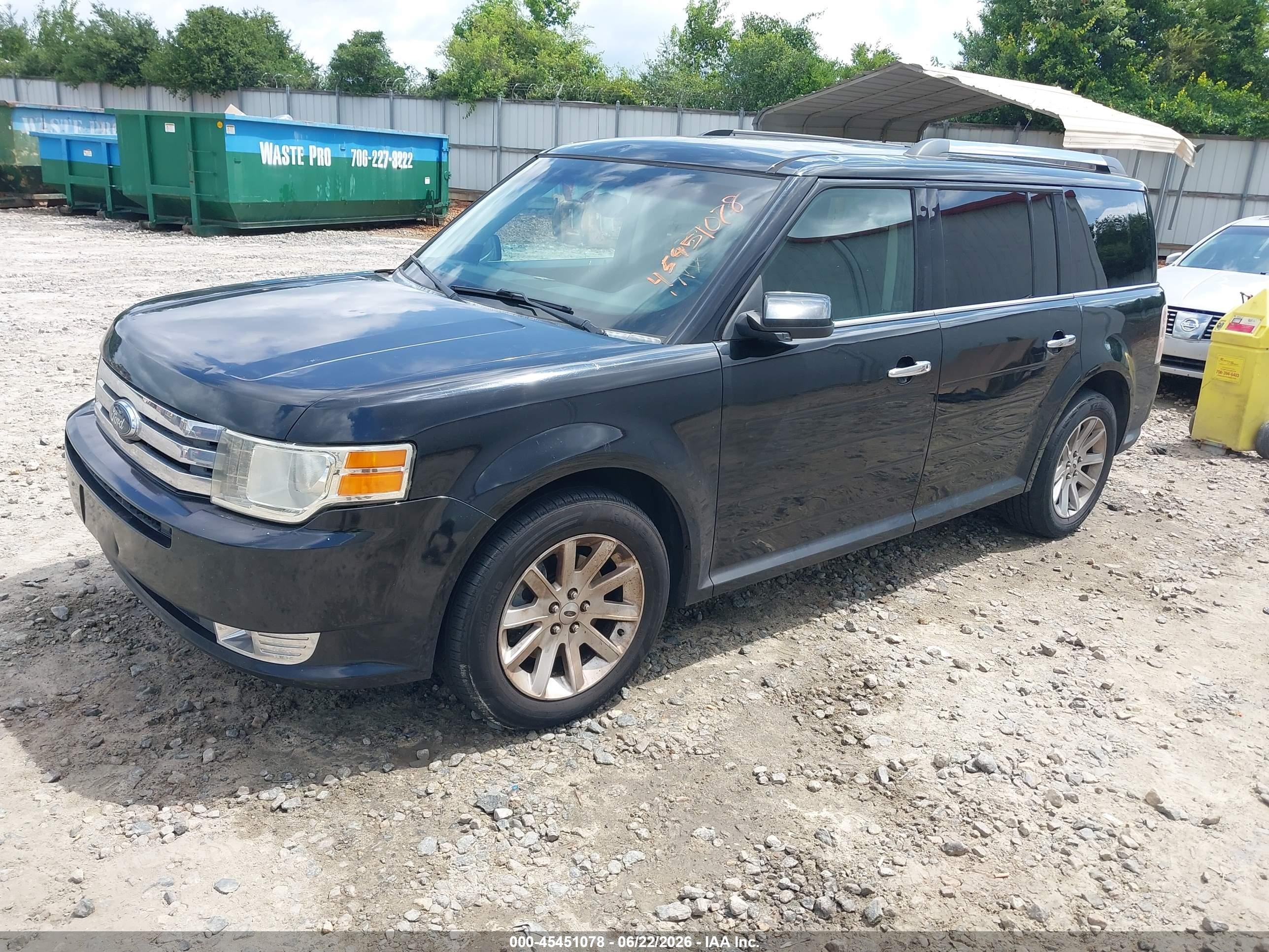 2009 Ford Flex Sel Black vin: 2FMDK52C39BA17804