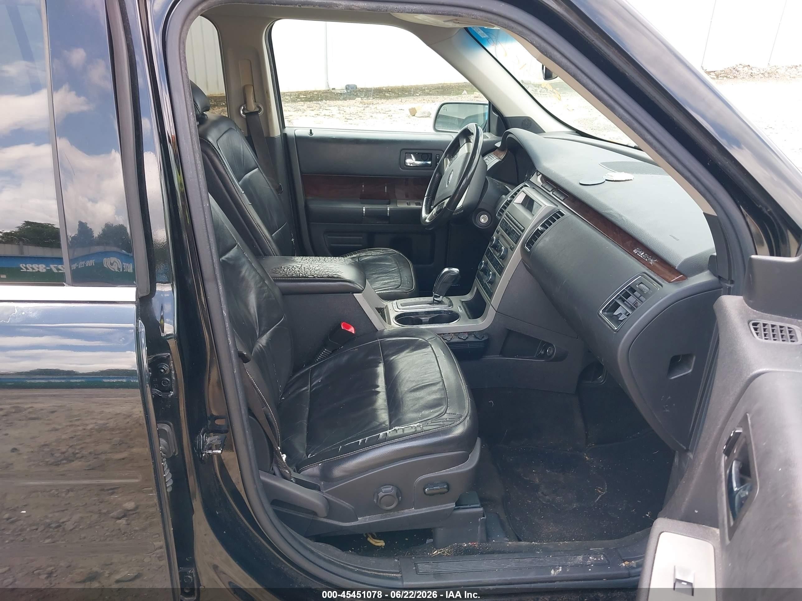 2009 Ford Flex Sel Black vin: 2FMDK52C39BA17804