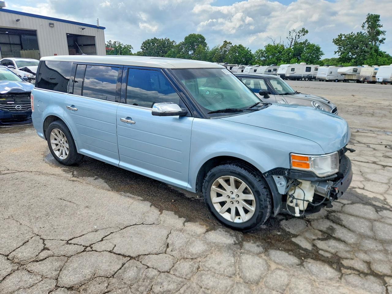 2009 Ford Flex Sel Blue vin: 2FMDK52C49BA26964