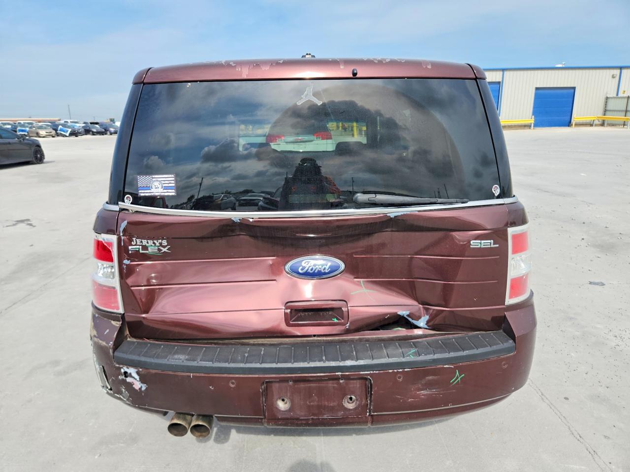 2009 Ford Flex Sel Burgundy vin: 2FMDK52C59BA10062