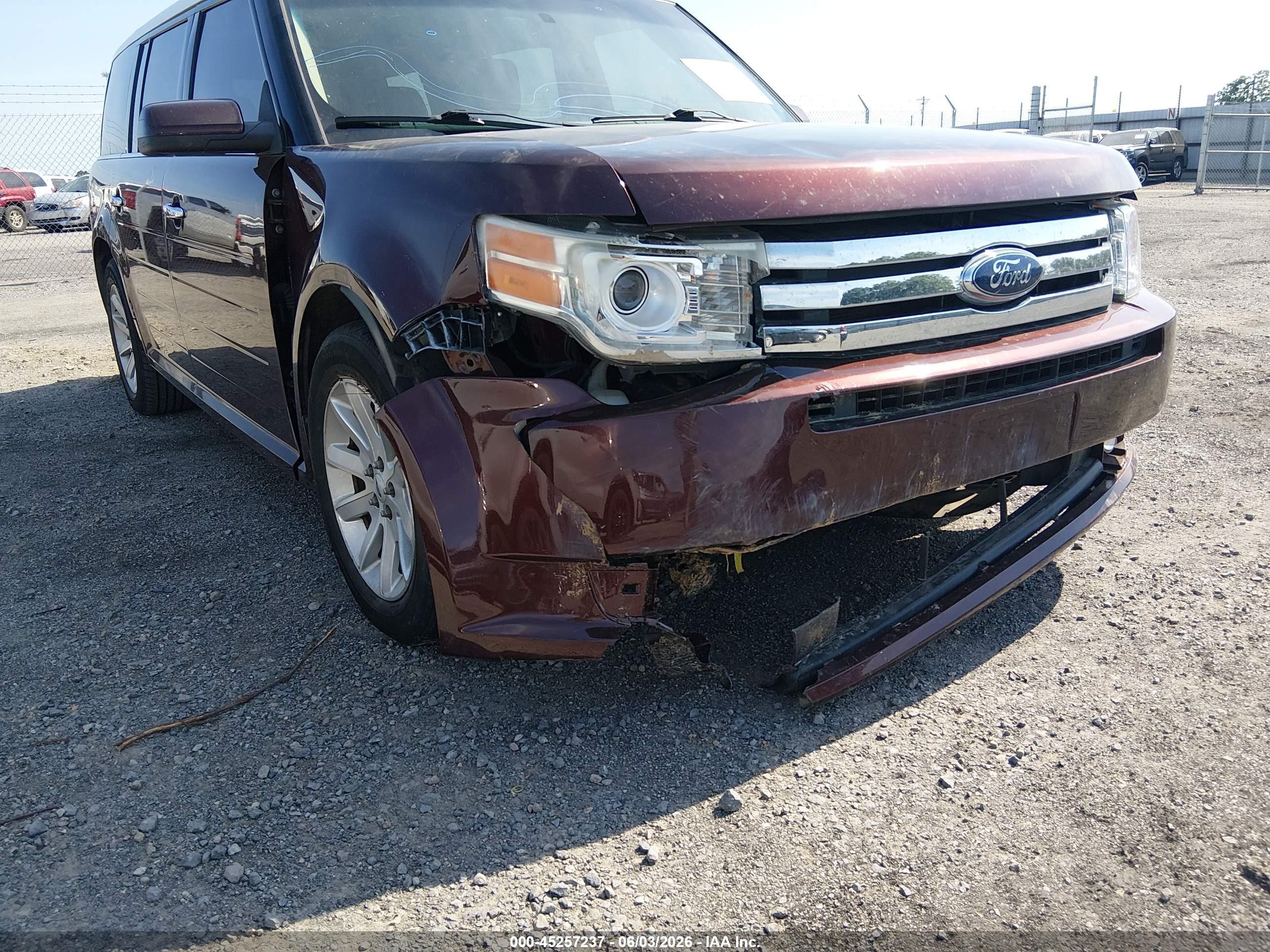 2009 Ford Flex Sel Maroon vin: 2FMDK52C59BA36712