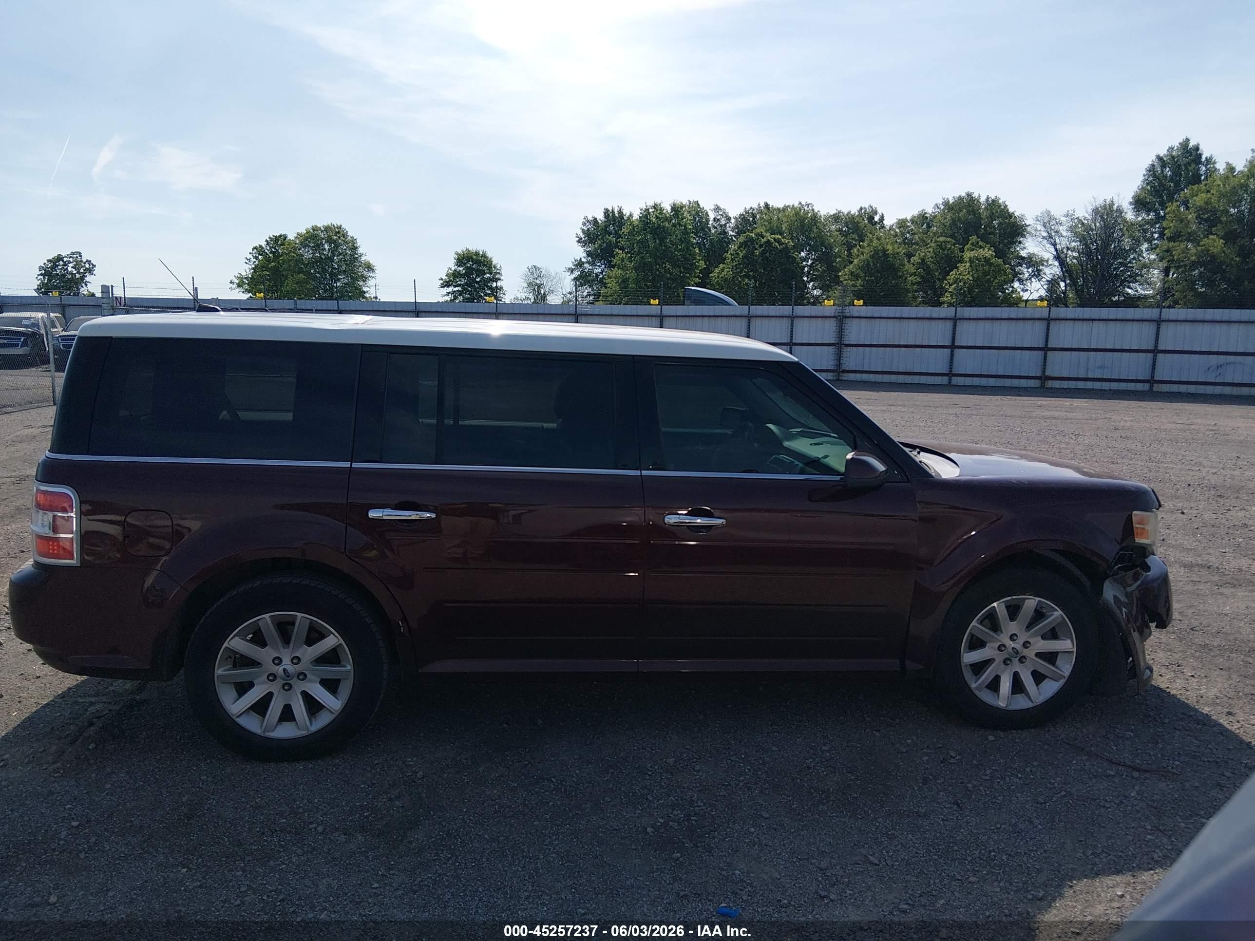 2009 Ford Flex Sel Maroon vin: 2FMDK52C59BA36712