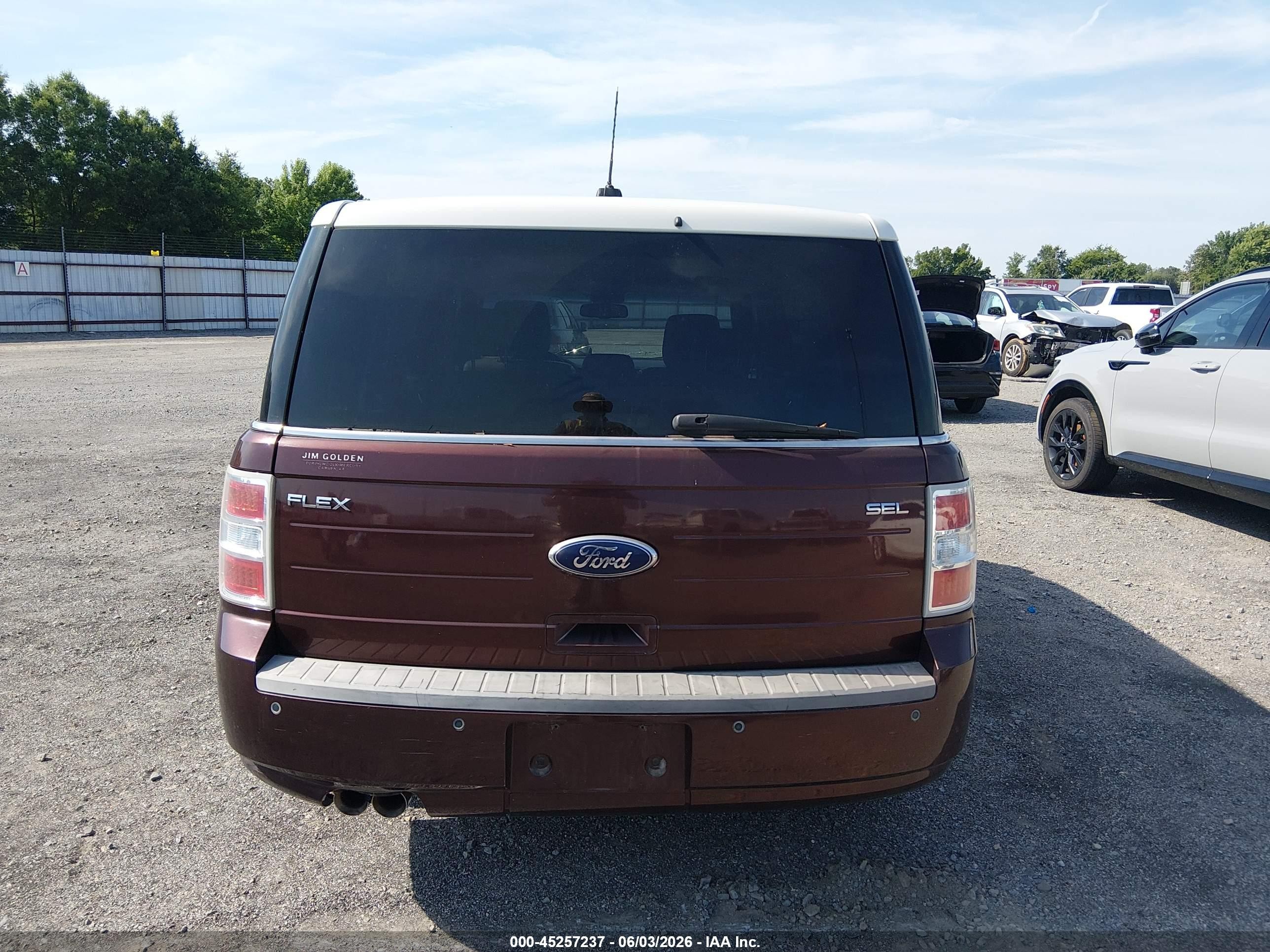 2009 Ford Flex Sel Maroon vin: 2FMDK52C59BA36712