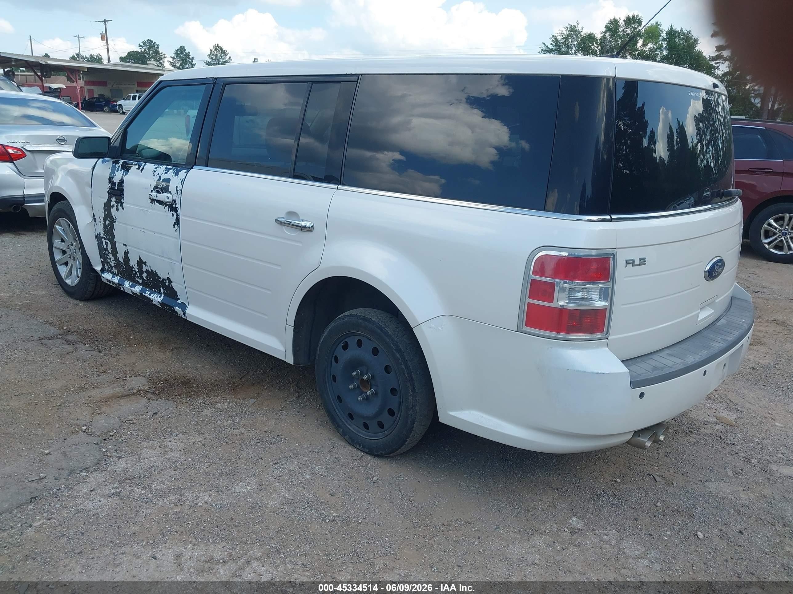 2009 Ford Flex Sel White vin: 2FMDK52C69BA12001