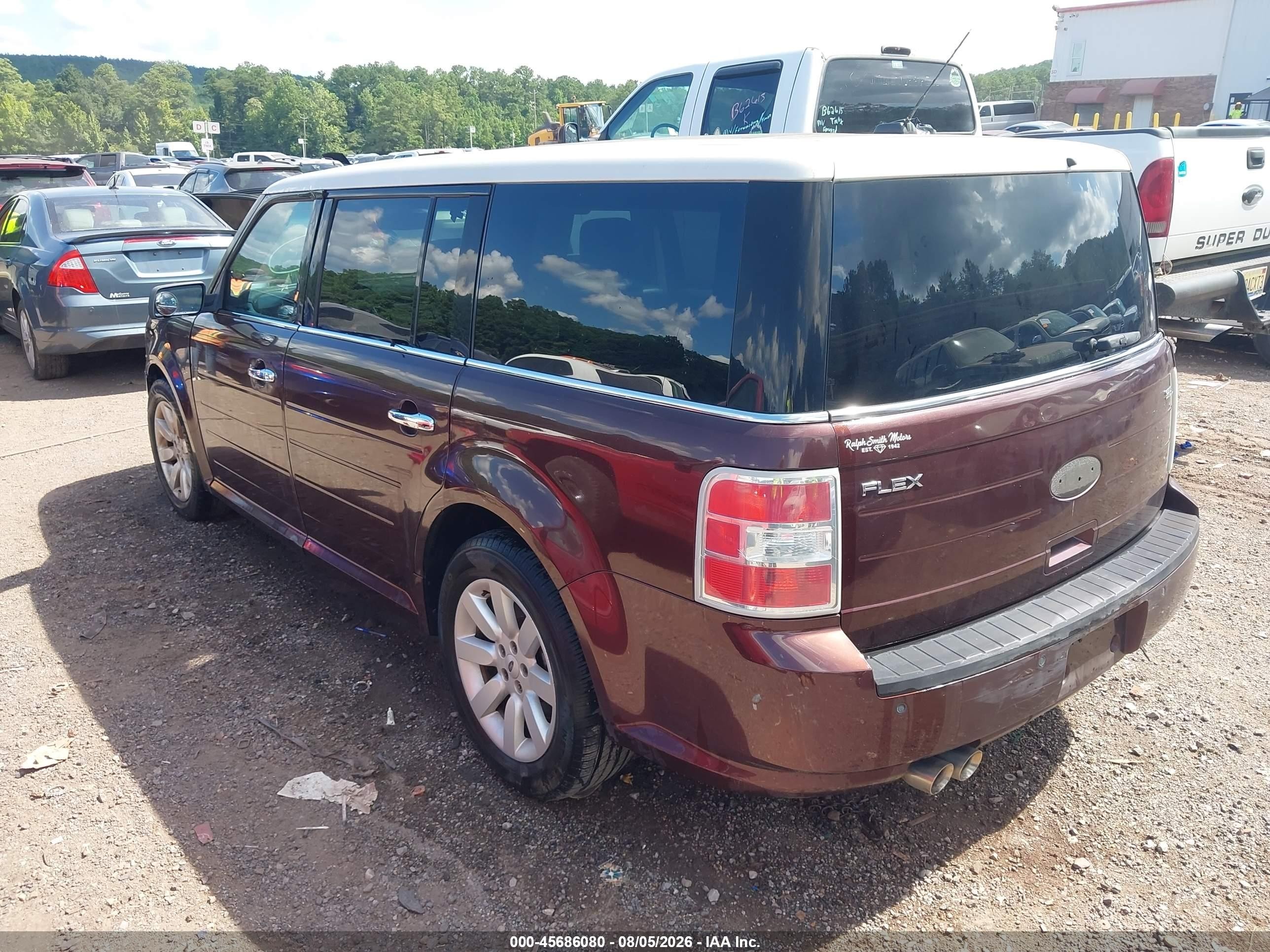 2009 Ford Flex Sel Burgundy vin: 2FMDK52C79BA06563