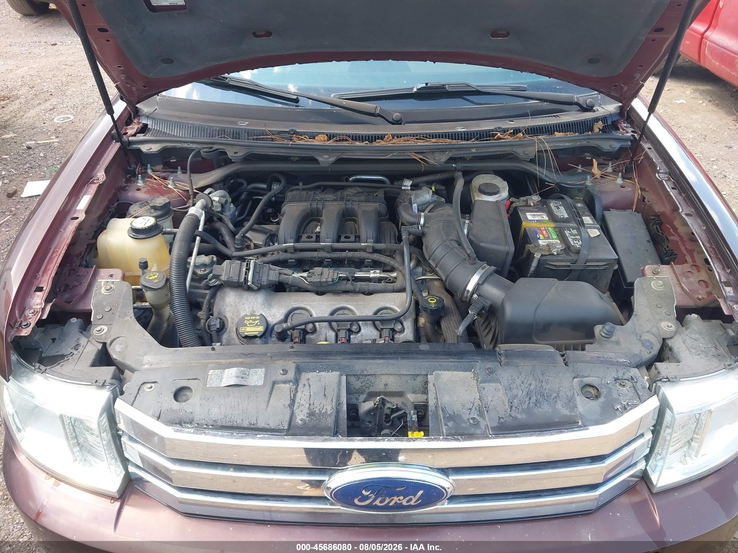 2009 Ford Flex Sel Burgundy vin: 2FMDK52C79BA06563
