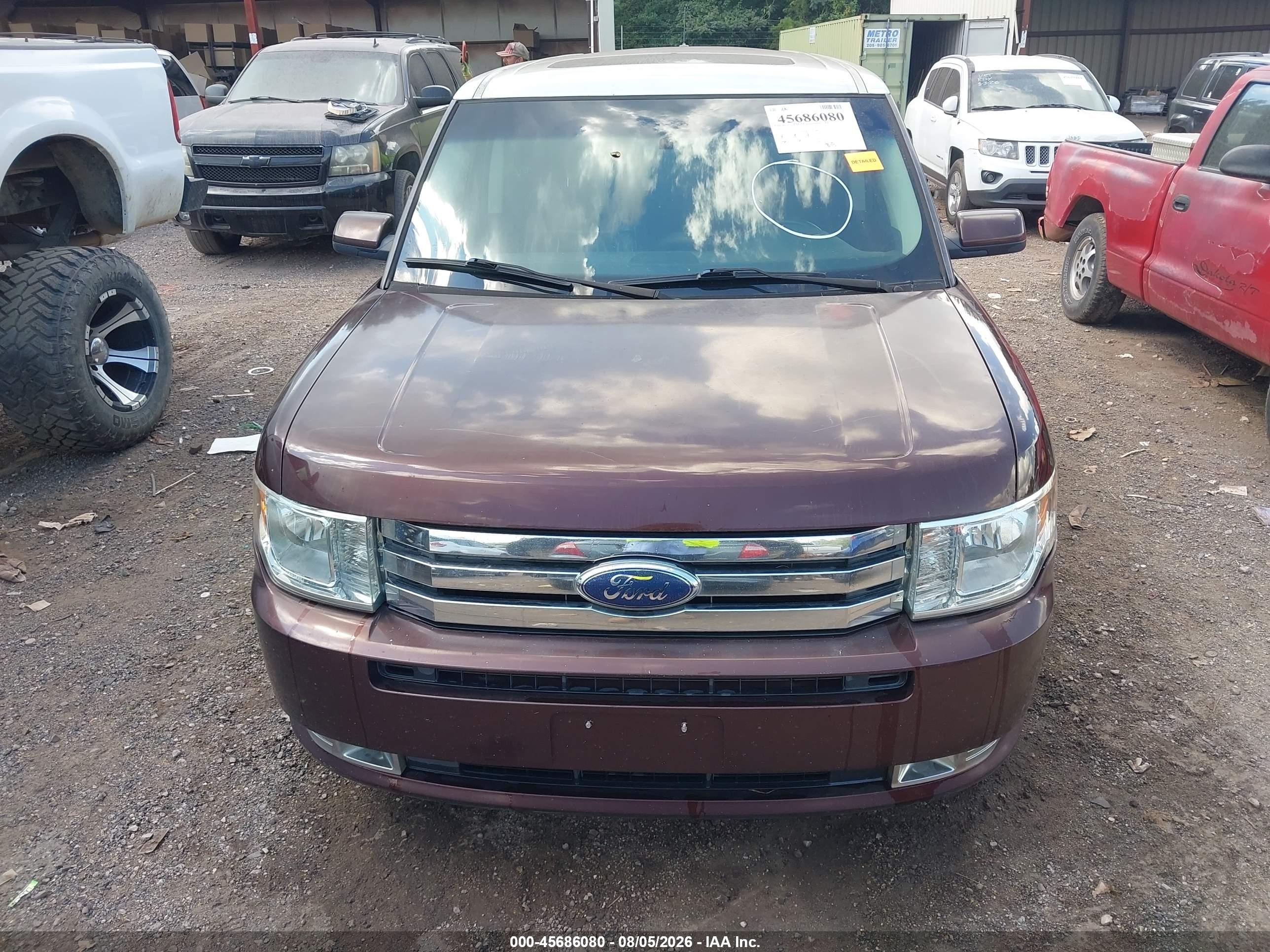 2009 Ford Flex Sel Burgundy vin: 2FMDK52C79BA06563