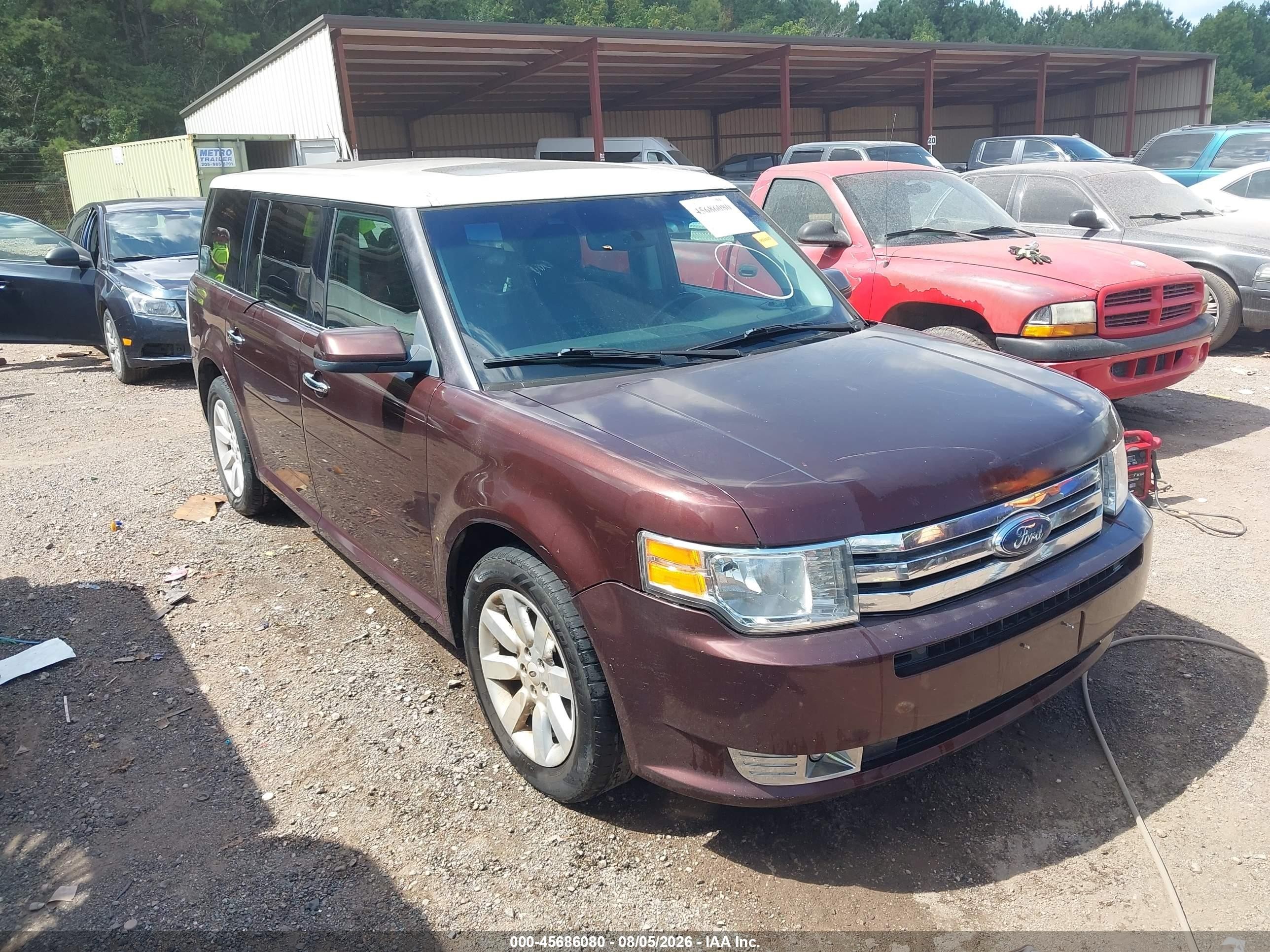 2009 Ford Flex Sel Burgundy vin: 2FMDK52C79BA06563