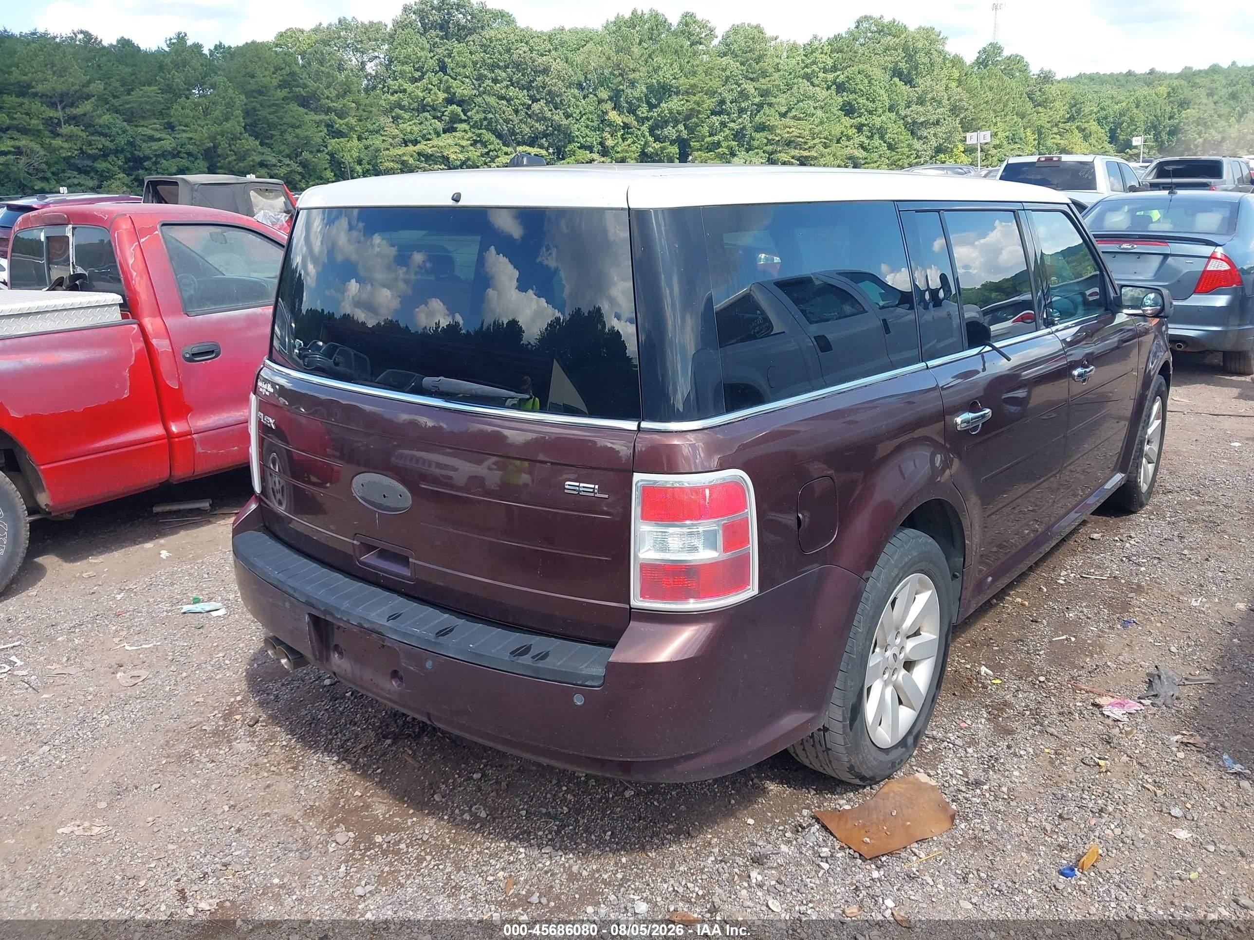 2009 Ford Flex Sel Burgundy vin: 2FMDK52C79BA06563