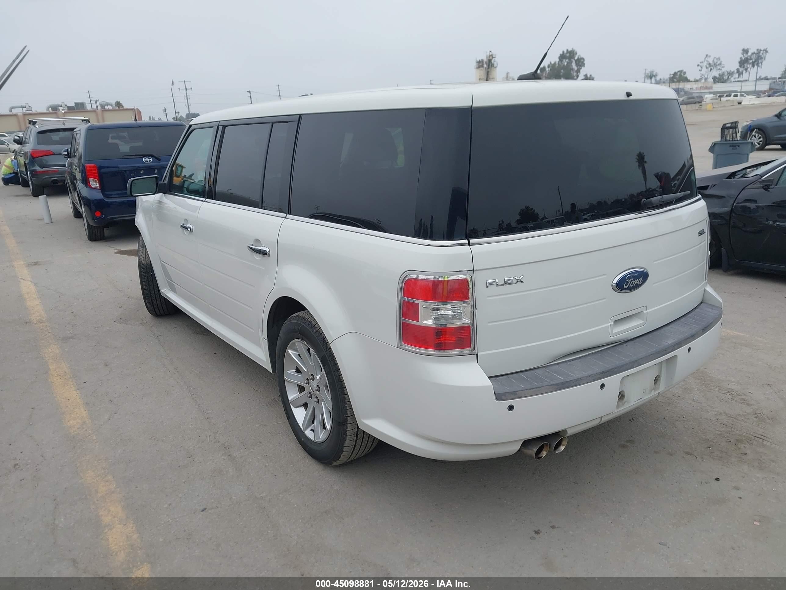 2009 Ford Flex Sel White vin: 2FMDK52C89BA20410