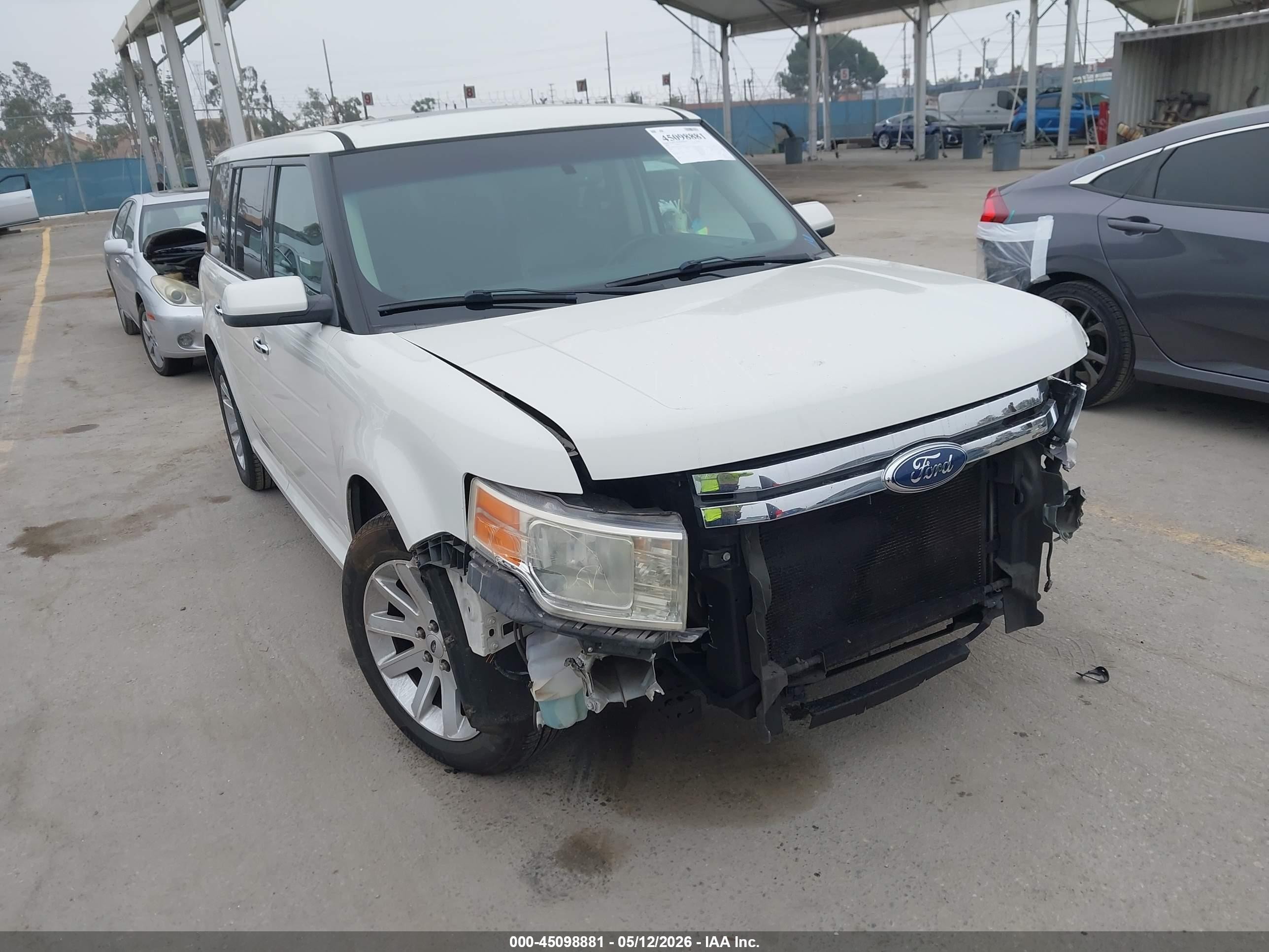 2009 Ford Flex Sel White vin: 2FMDK52C89BA20410