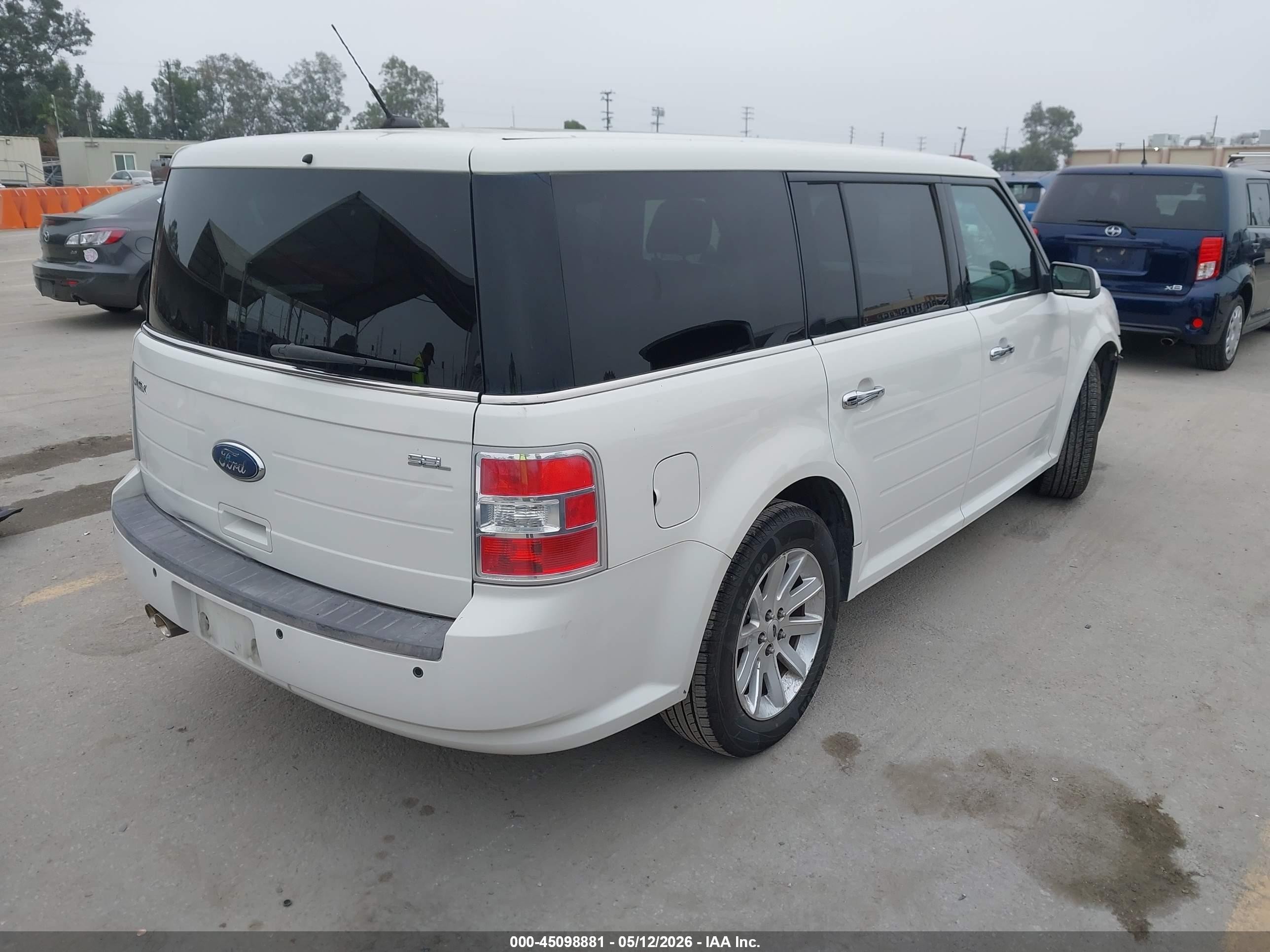 2009 Ford Flex Sel White vin: 2FMDK52C89BA20410