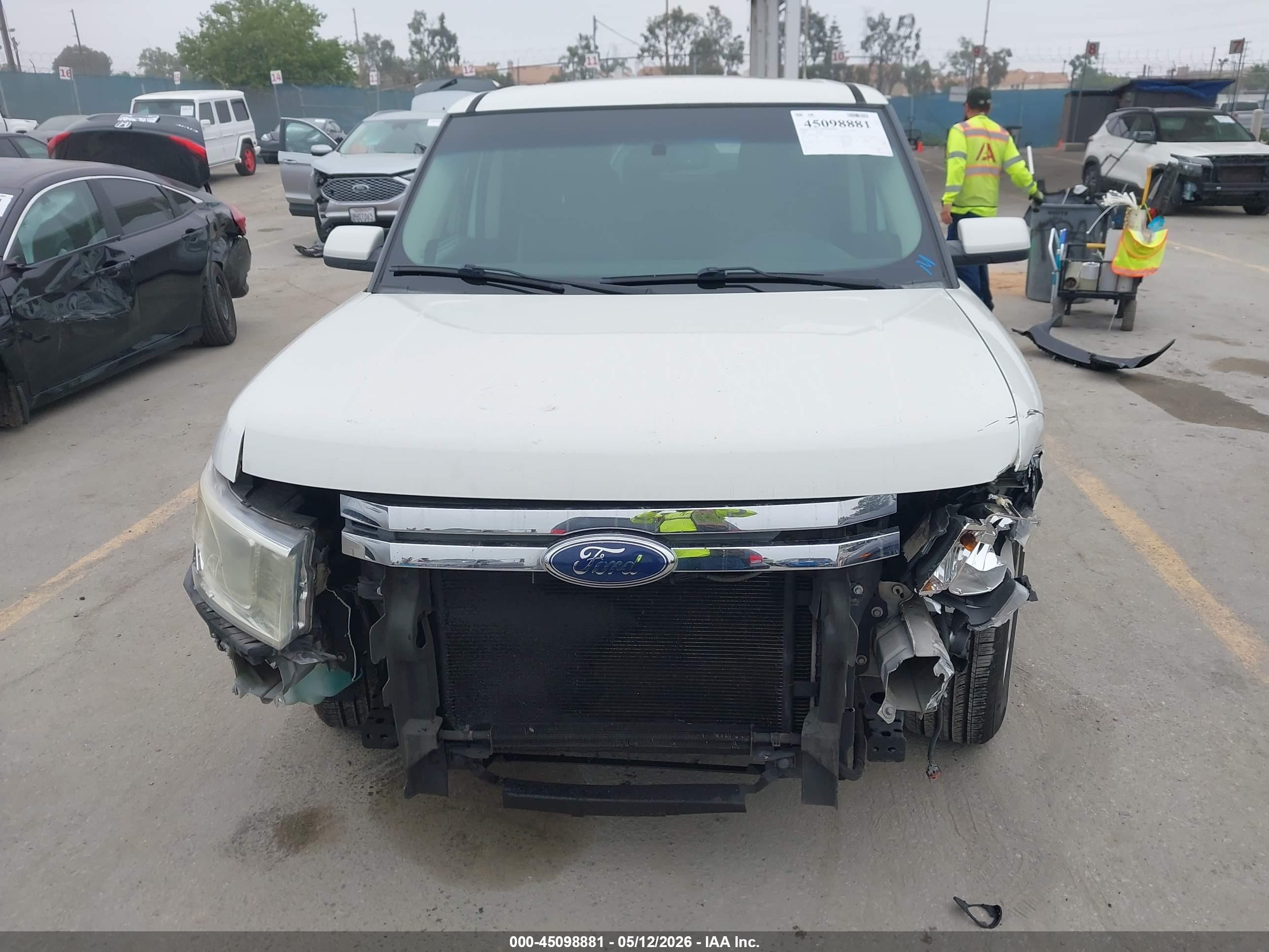 2009 Ford Flex Sel White vin: 2FMDK52C89BA20410