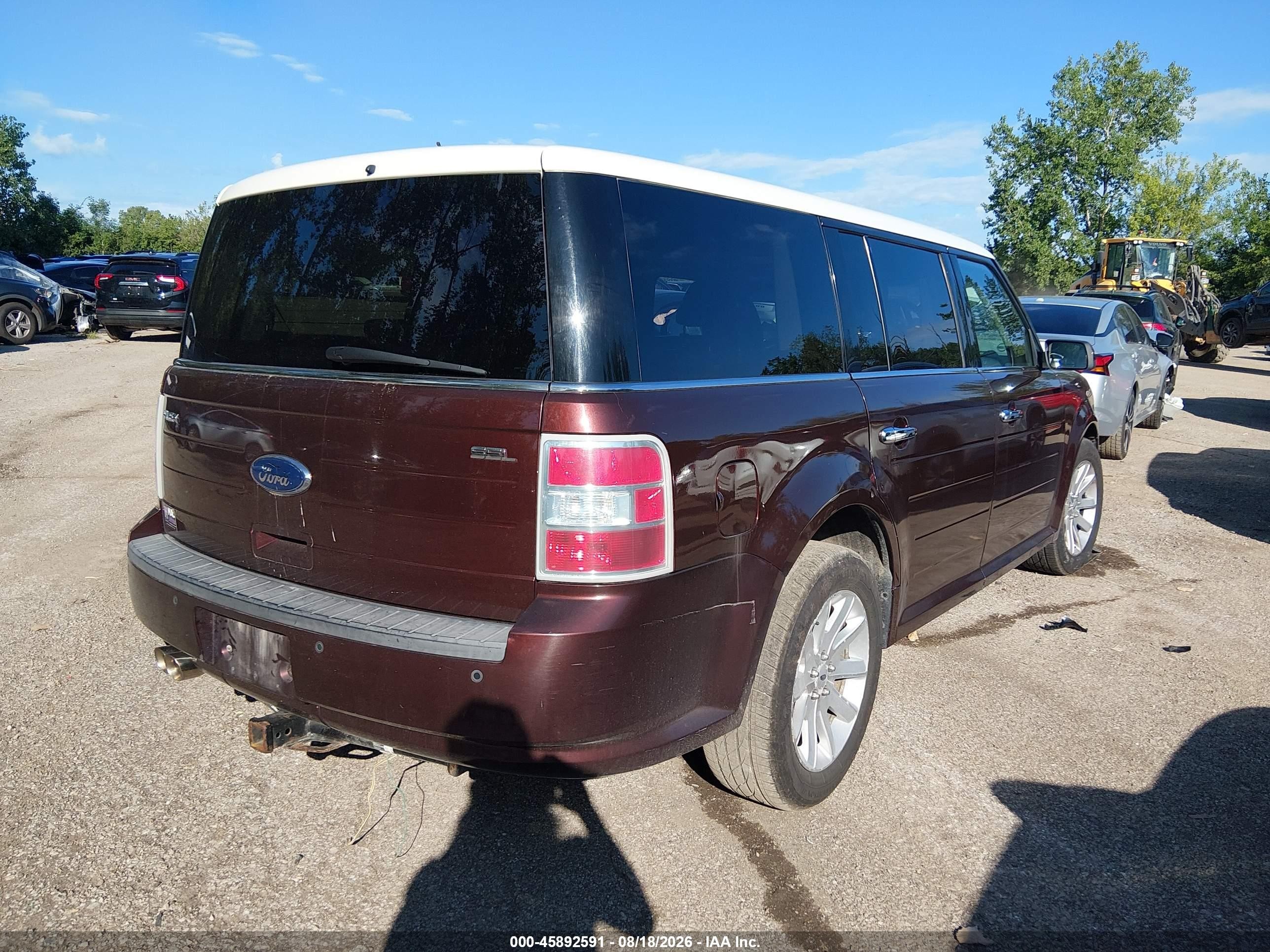 2009 Ford Flex Sel Темно-бордовый vin: 2FMDK52C99BA05480